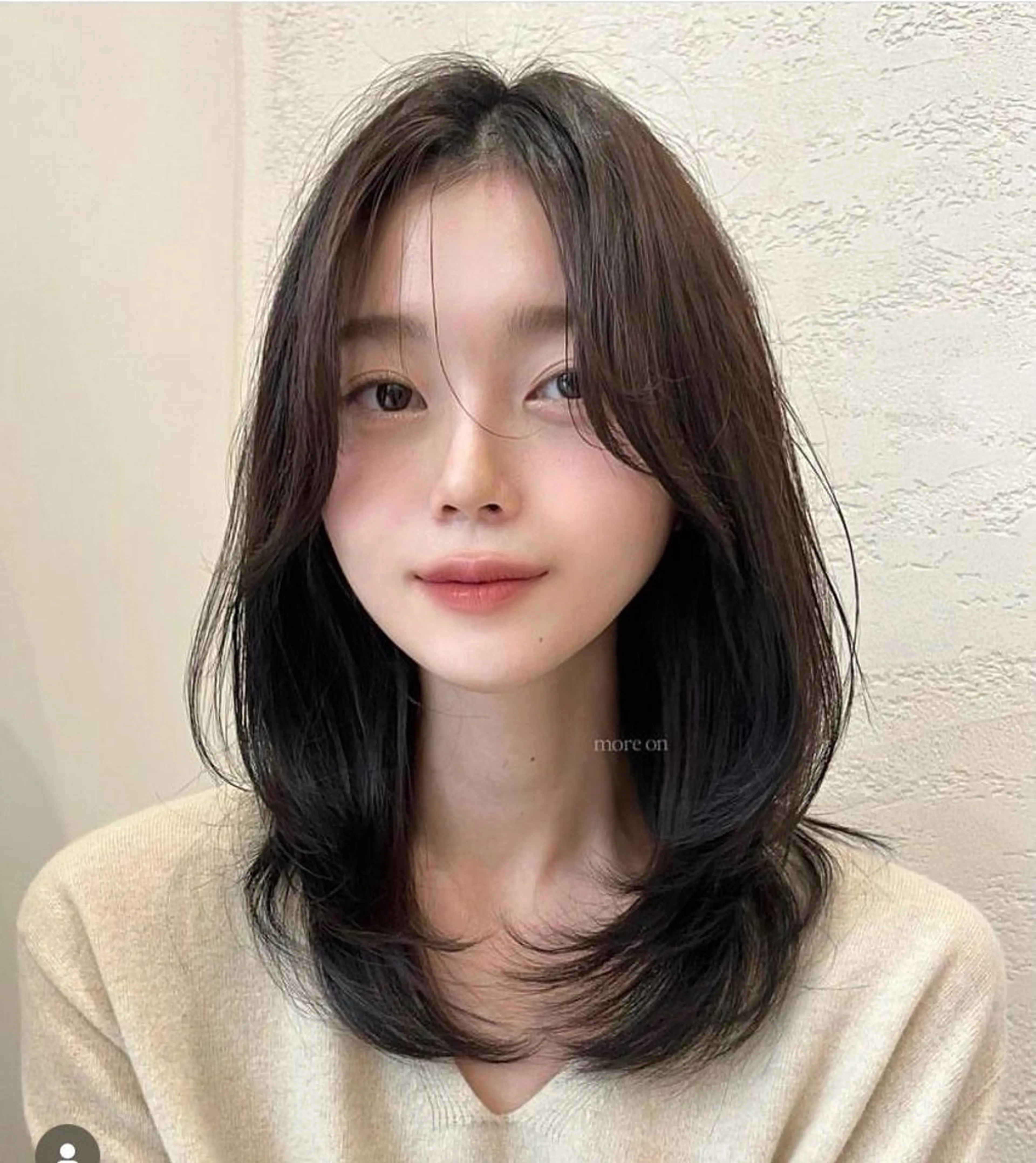 セミロング カラー カット ヘアカラー トリートメント 表参道/赤み無し 透明感 colorのヘアスタイル