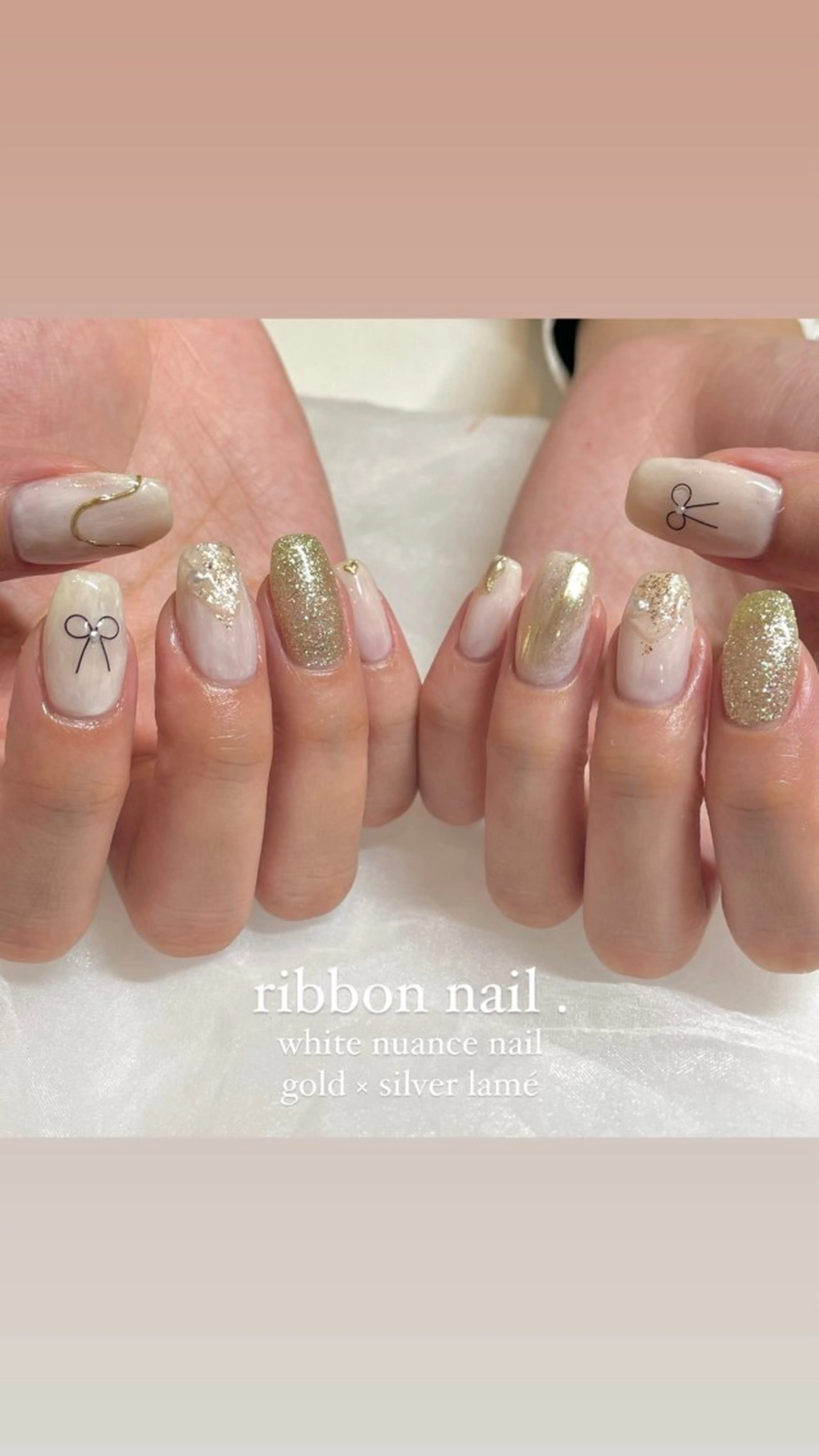 ネイル ハンドネイル 淡色ネイル 🎀moeのネイルデザイン