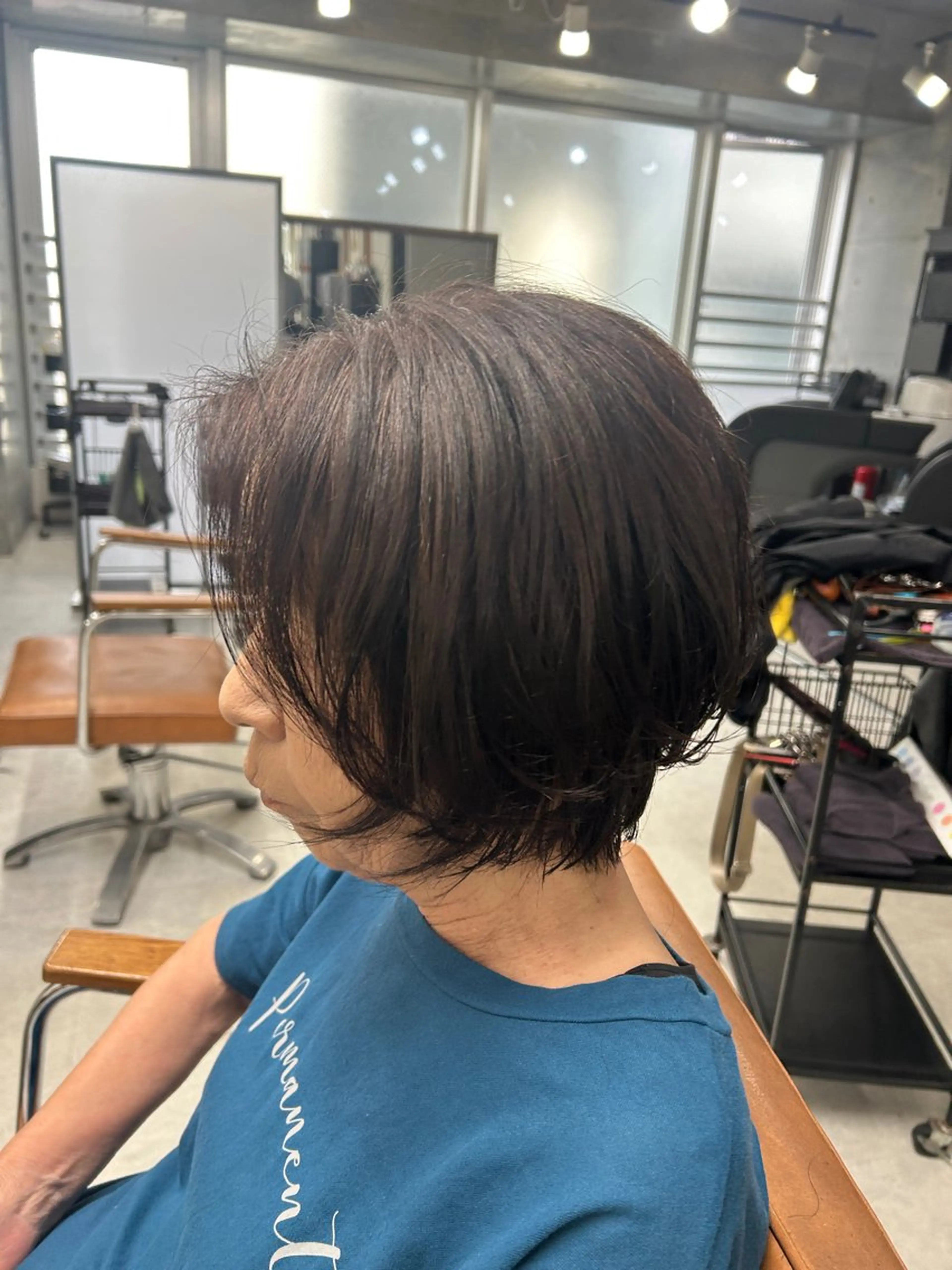 ショート カット トリートメント ヘッドスパ ヘアセット カズキ🌼曲がる縮毛 ／くせ毛パーマのヘアスタイル