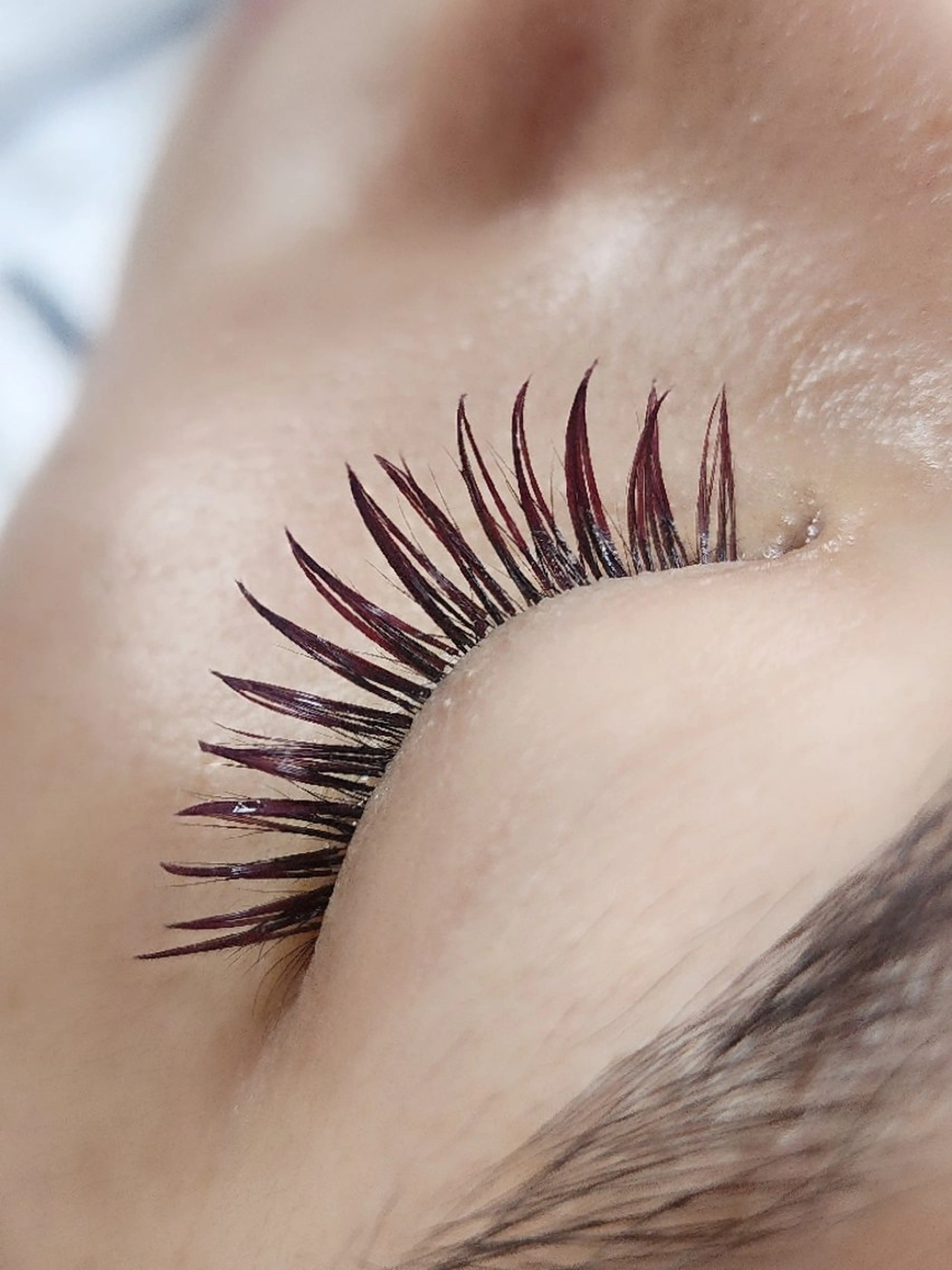 マツエク・マツパ 付け放題 バインドロック 束感まつ毛 カラーマツエク フラットラッシュ M salon アイラッシュのマツエク・マツパデザイン