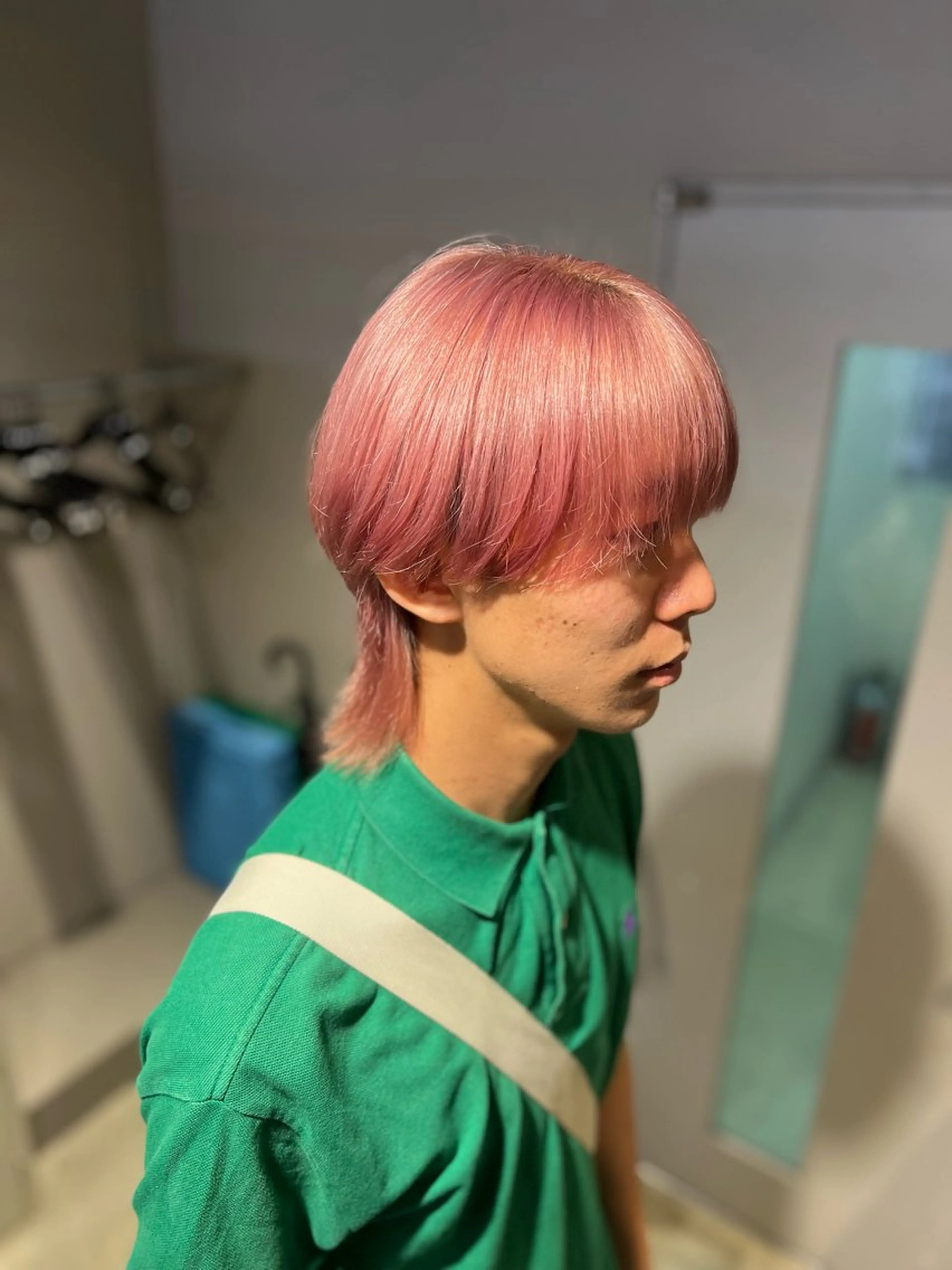 【期間限定】透明感あるメンズハイトーン🔥ケアブリーチ使用ダブルカラー+オリジナルトリートメント🔥の写真