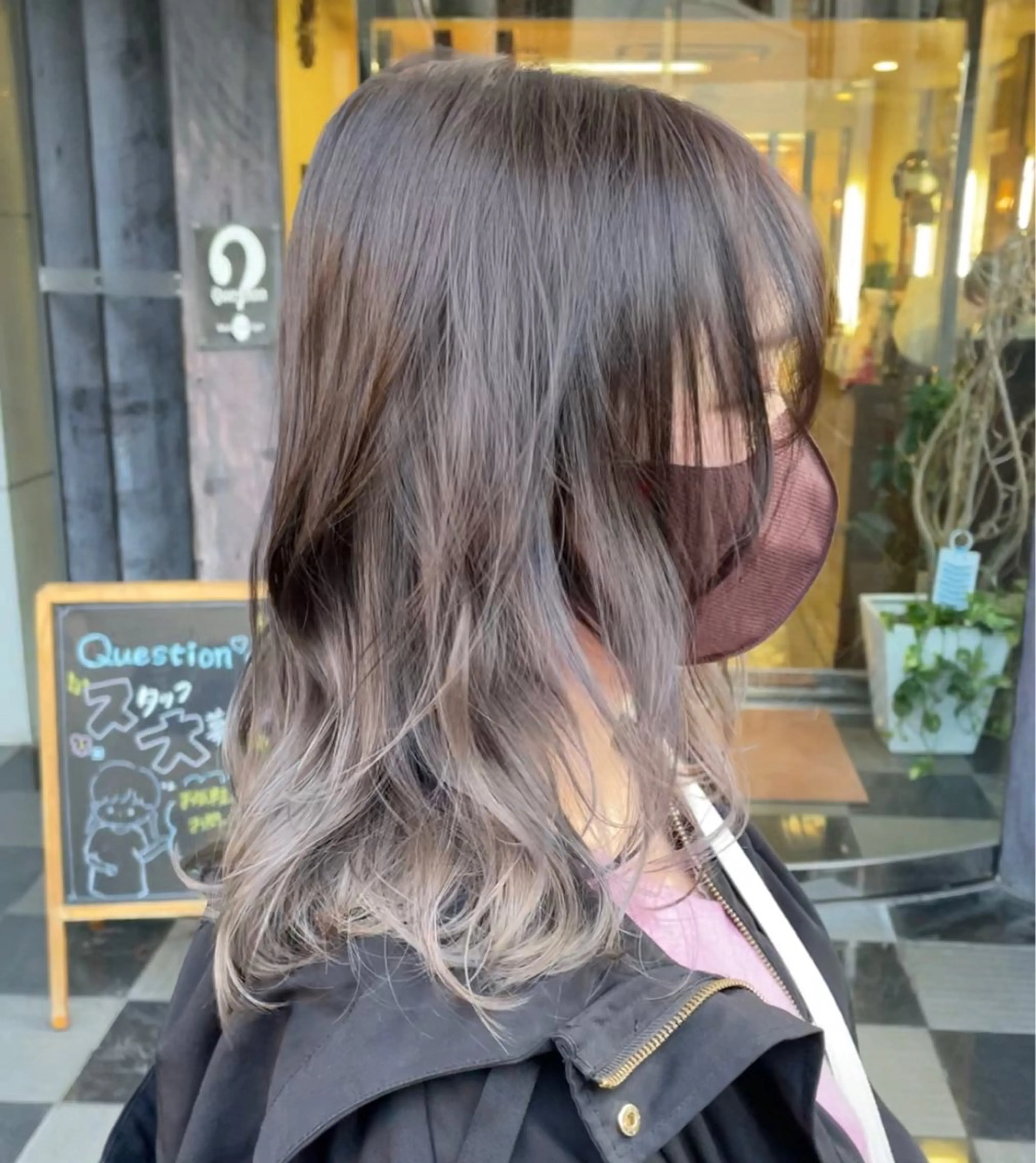 ミディアム カラー ヘアカラー トリートメント 古指 匠巳のヘアスタイル