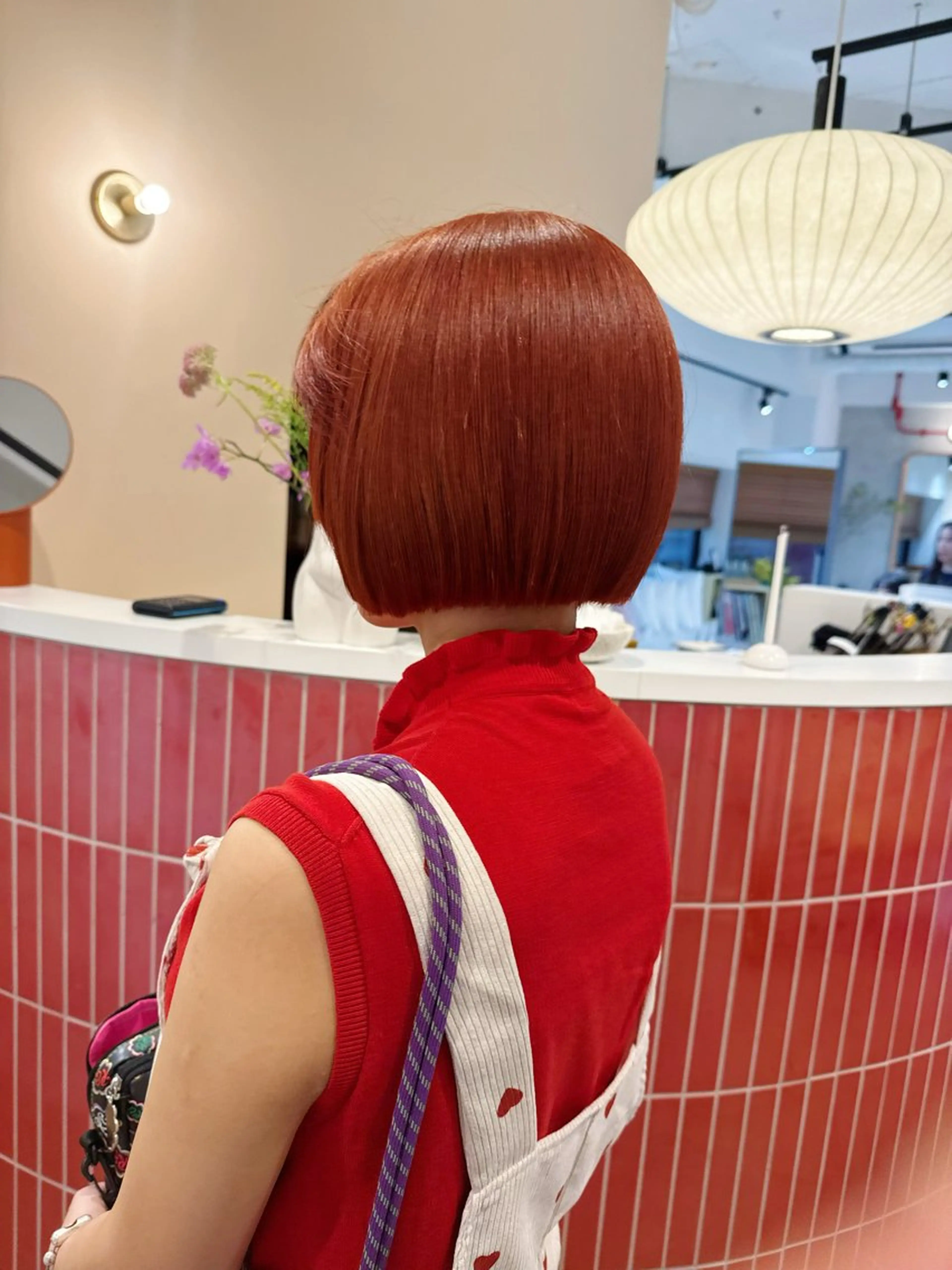 ショート カラー カット ヘアカラー トリートメント ❤️アヤカ Wカラー ボブ レイヤー❤️のヘアスタイル