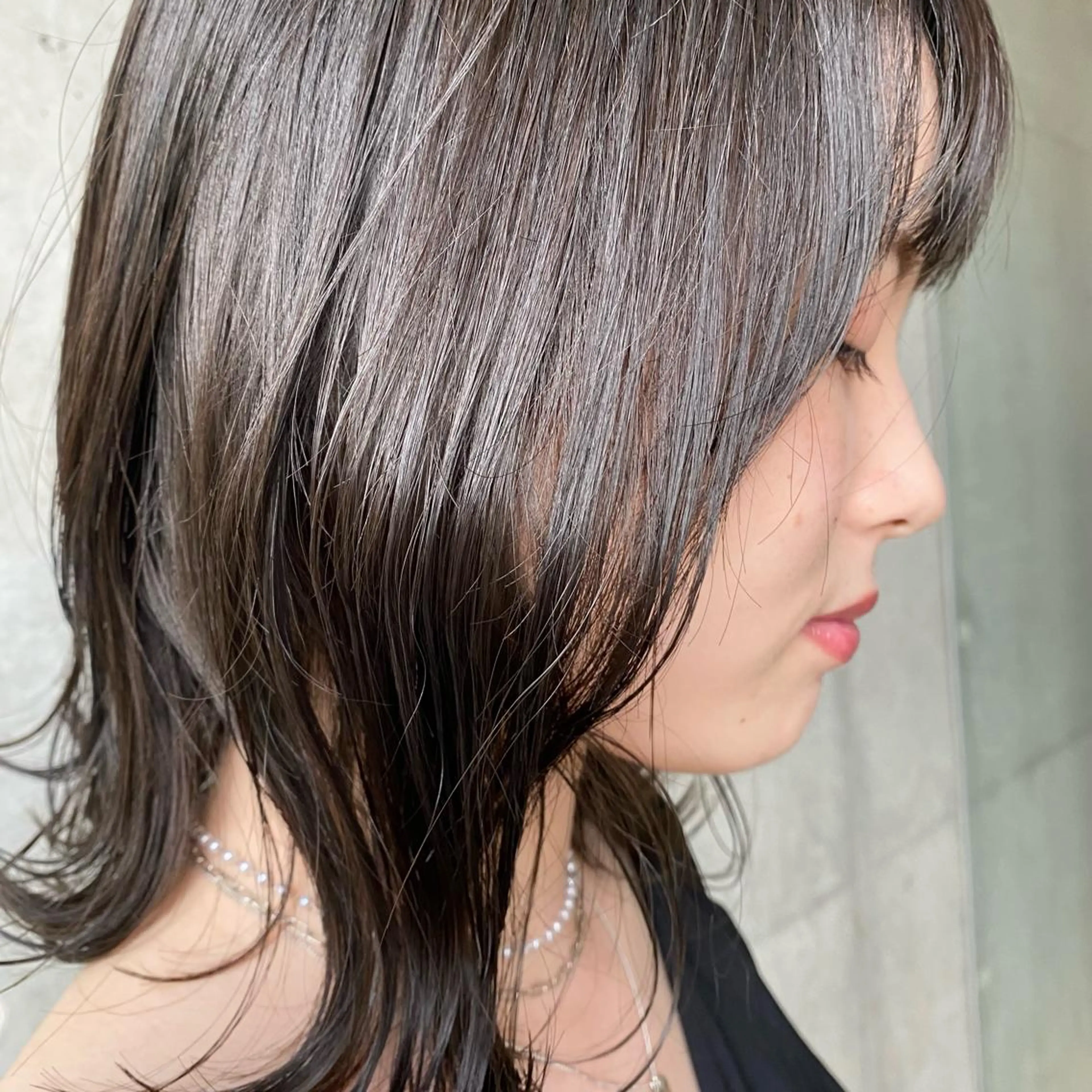 ミディアム カラー chill松山所属・フリーランス美容師 MIZUKIのヘアスタイル