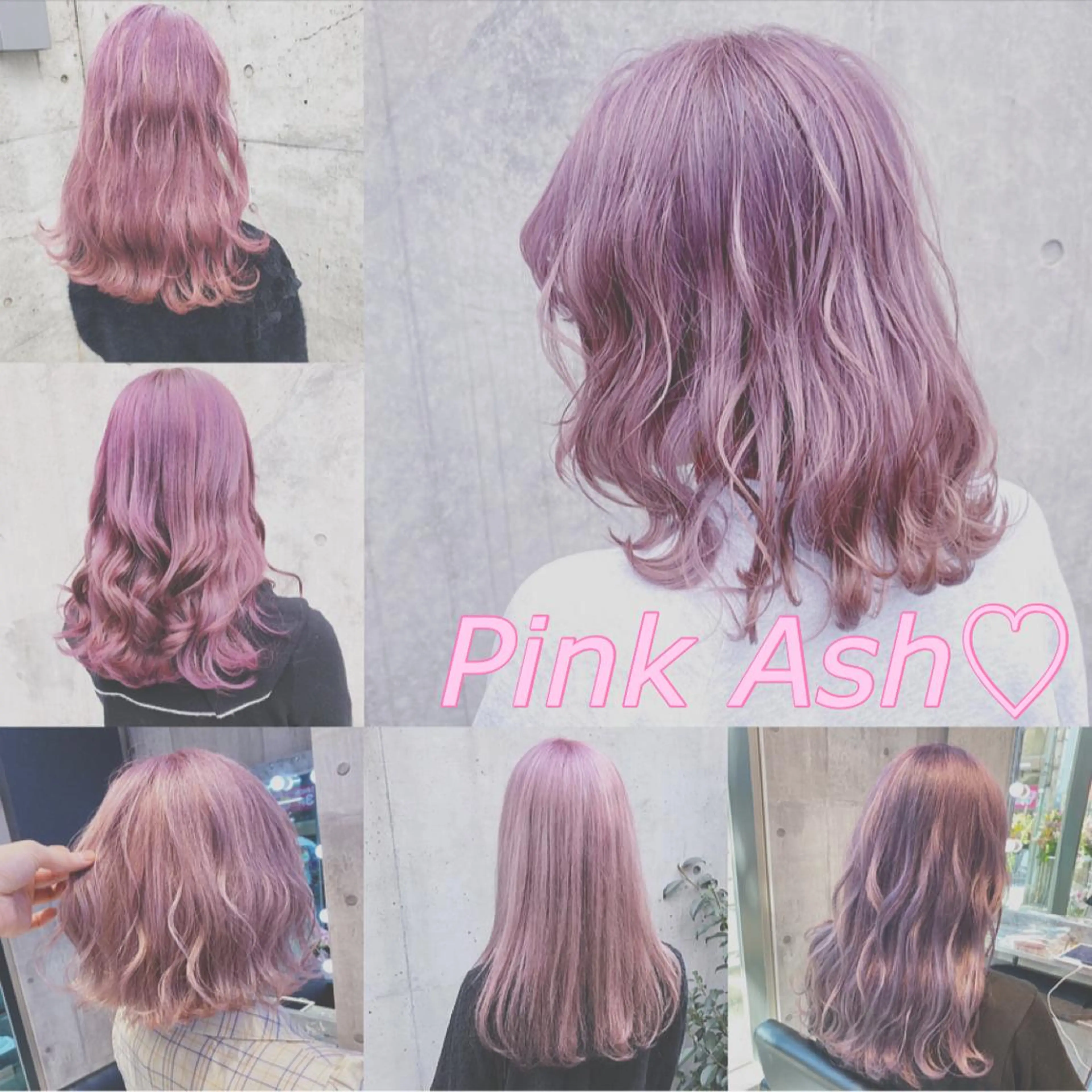 カラー アッシュ アッシュグレー ベージュカラー 黒髪 ブリーチ 💕ブリーチ/ヘアメ 🎀YUUKAのヘアスタイル