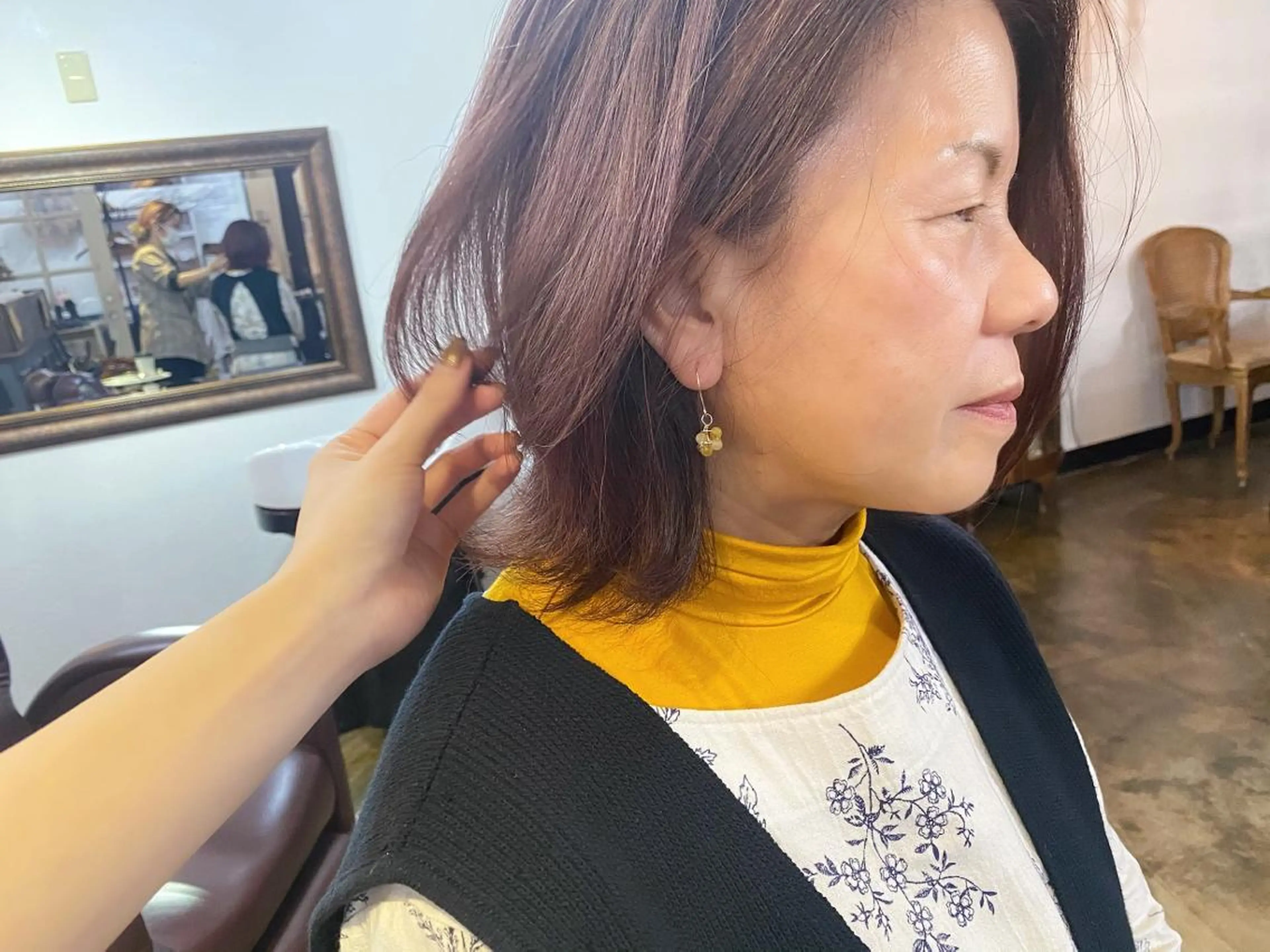 ミディアム カラー ピンクカラー miloc🫧 MOMOYOのヘアスタイル