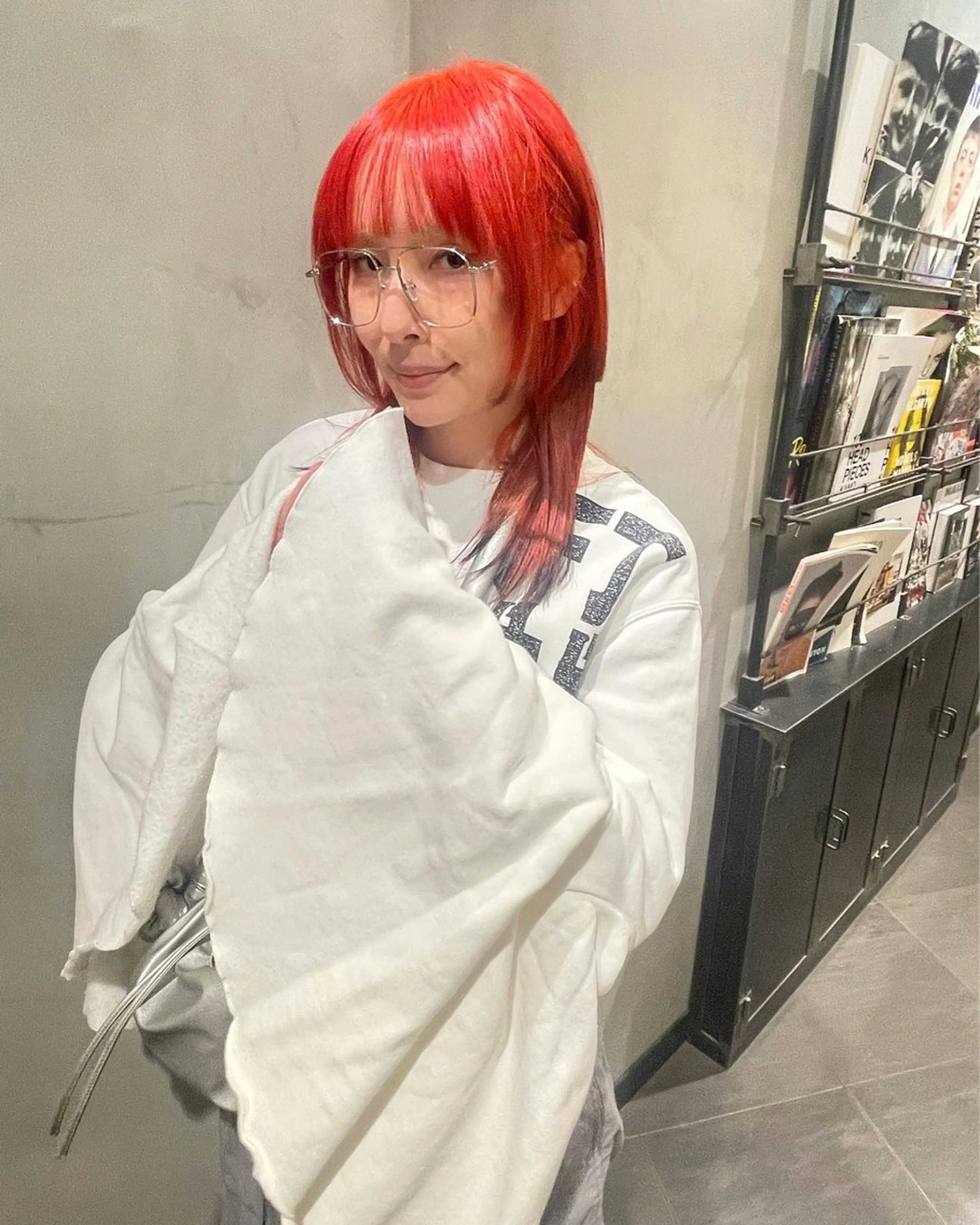 ミディアム カラー カット ヘアカラー トリートメント 優作 〜圧倒的信頼〜のヘアスタイル