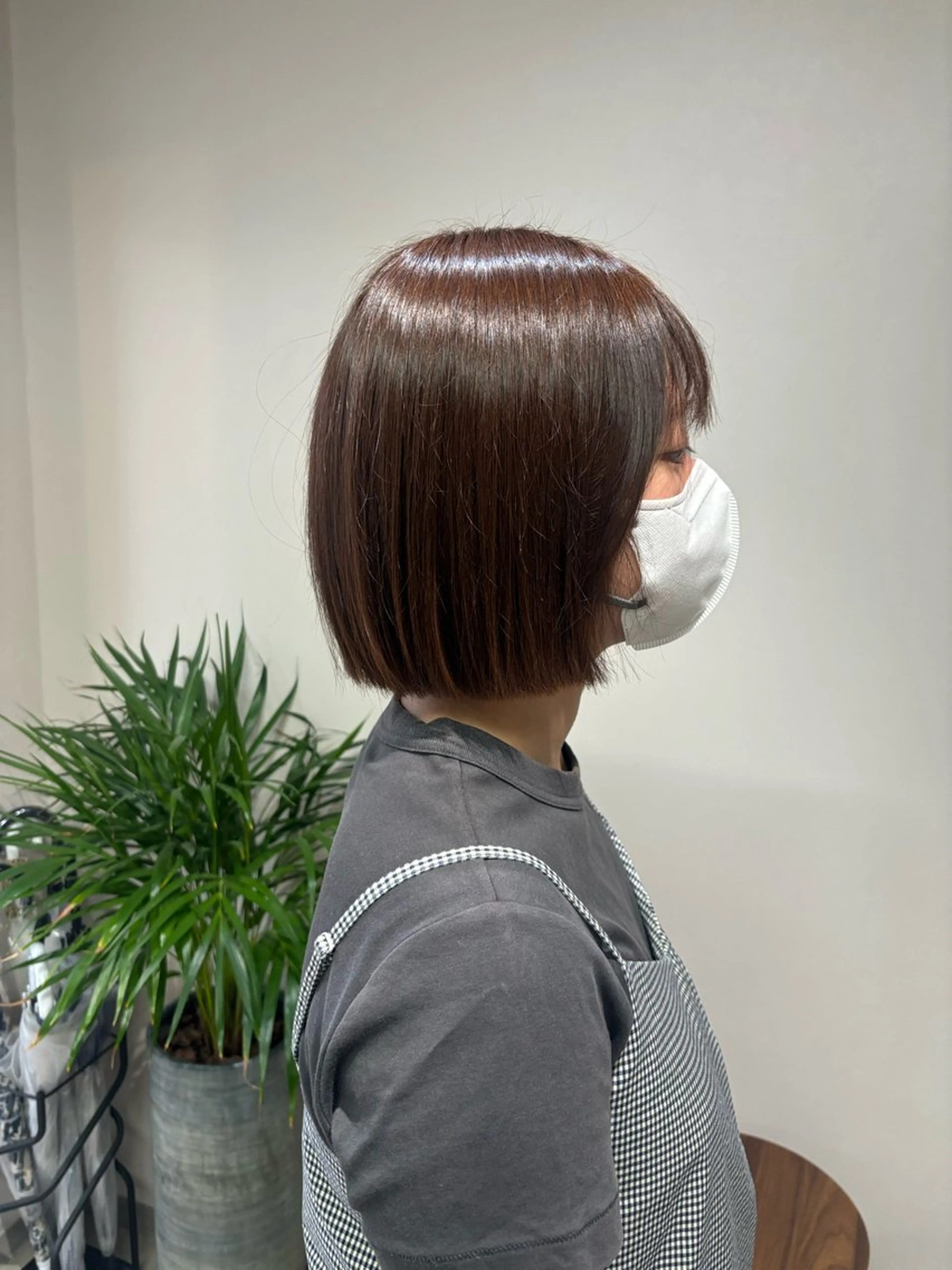 ミディアム カラー ボブ カット 🐼 こゆきのヘアスタイル