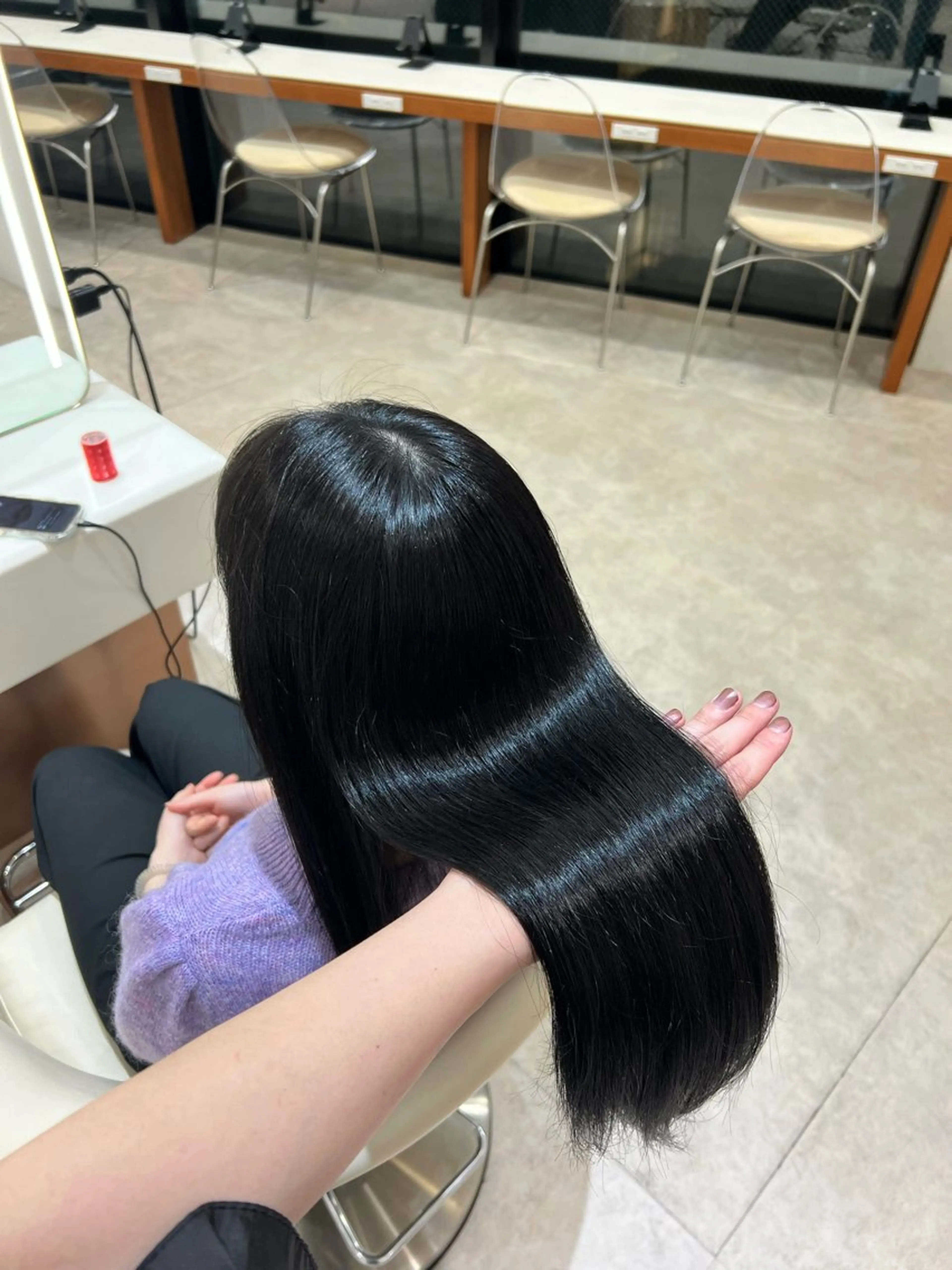 ミディアム カラー ✨髪質改善 縮毛矯正 艶髪 立川 コウキ✨のヘアスタイル