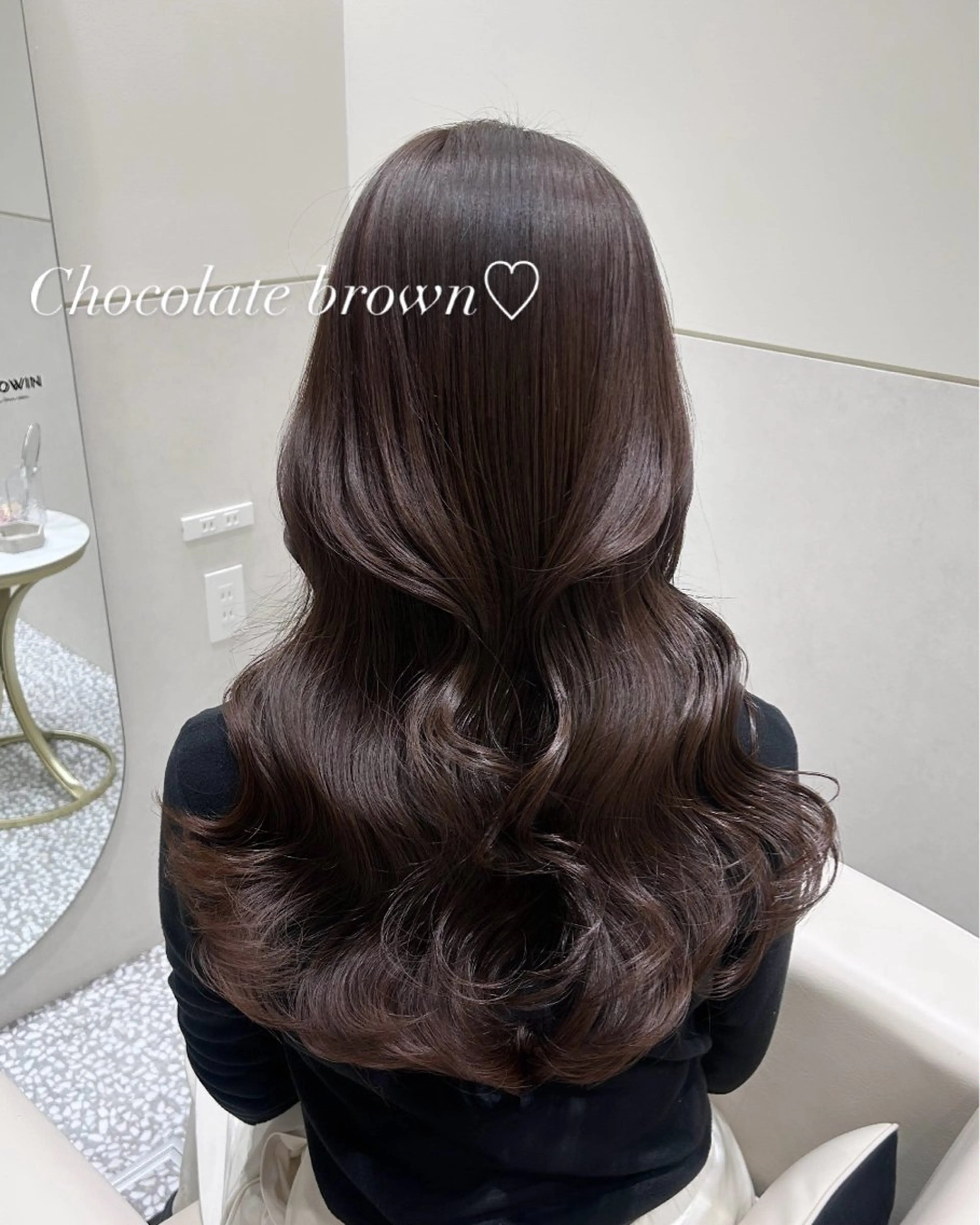 ロング カット ヘアカラー トリートメント SALOWIN銀座一丁目suite店所属・🩷韓国ヘア/ヨシン モリ🩷Maikaのヘアスタイル