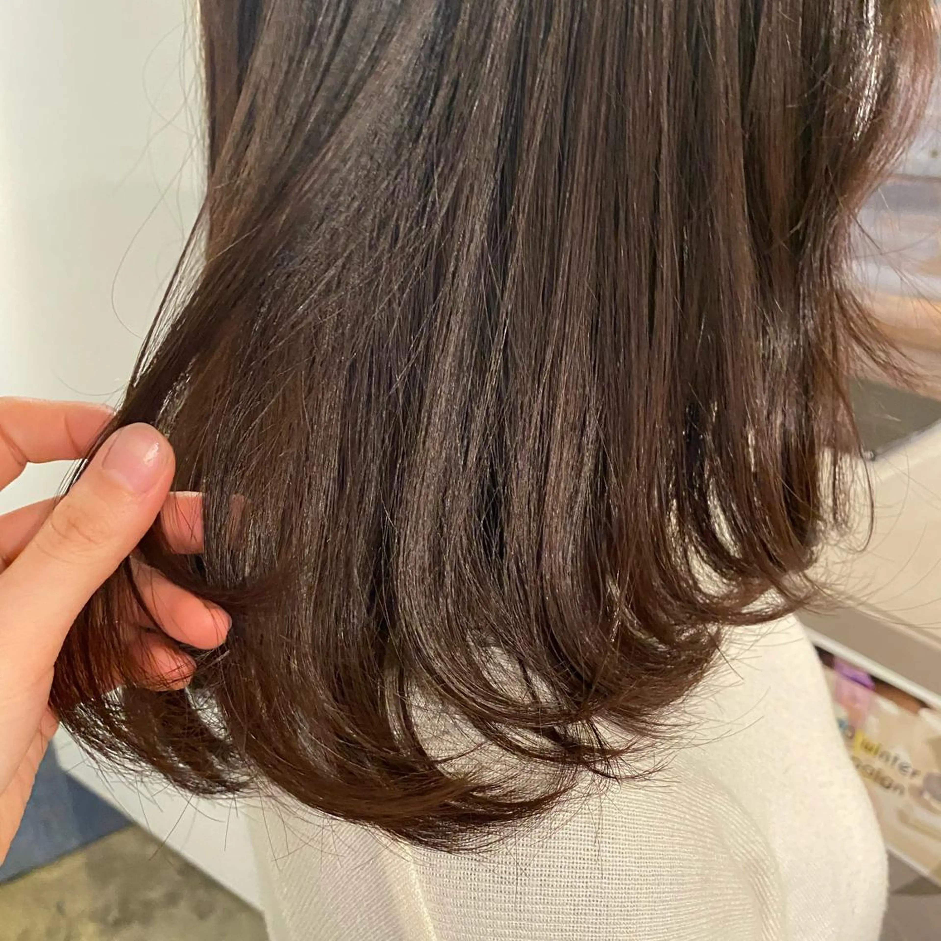 ミディアム カラー ベージュカラー ラベンダーカラー ラベンダーベージュ ヘアカラー トリートメント 🌼透明感艶カラー オリーブ🌼河村咲のヘアスタイル