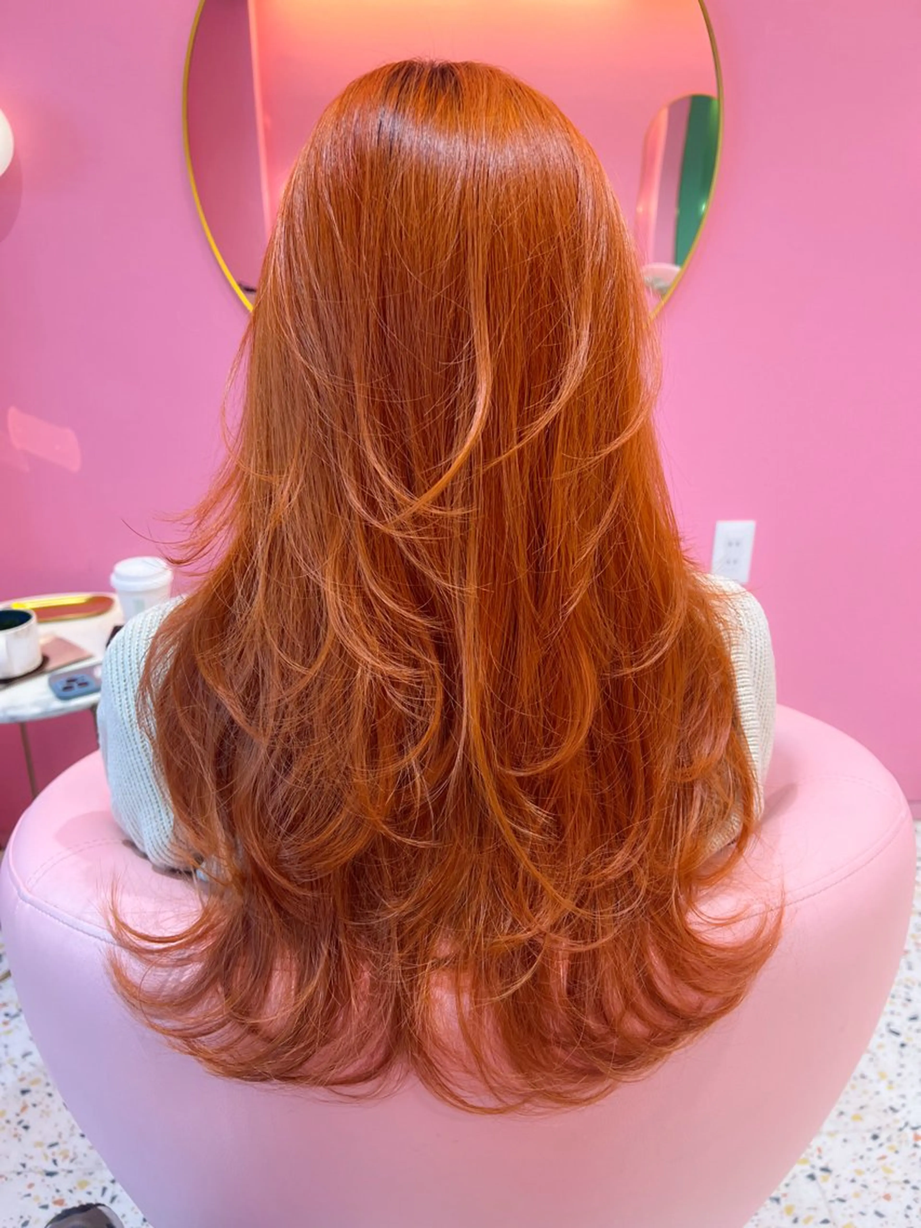 ロング レイヤーカット カット ヘアカラー トリートメント MORE所属・MORE栄 野田航生のヘアスタイル