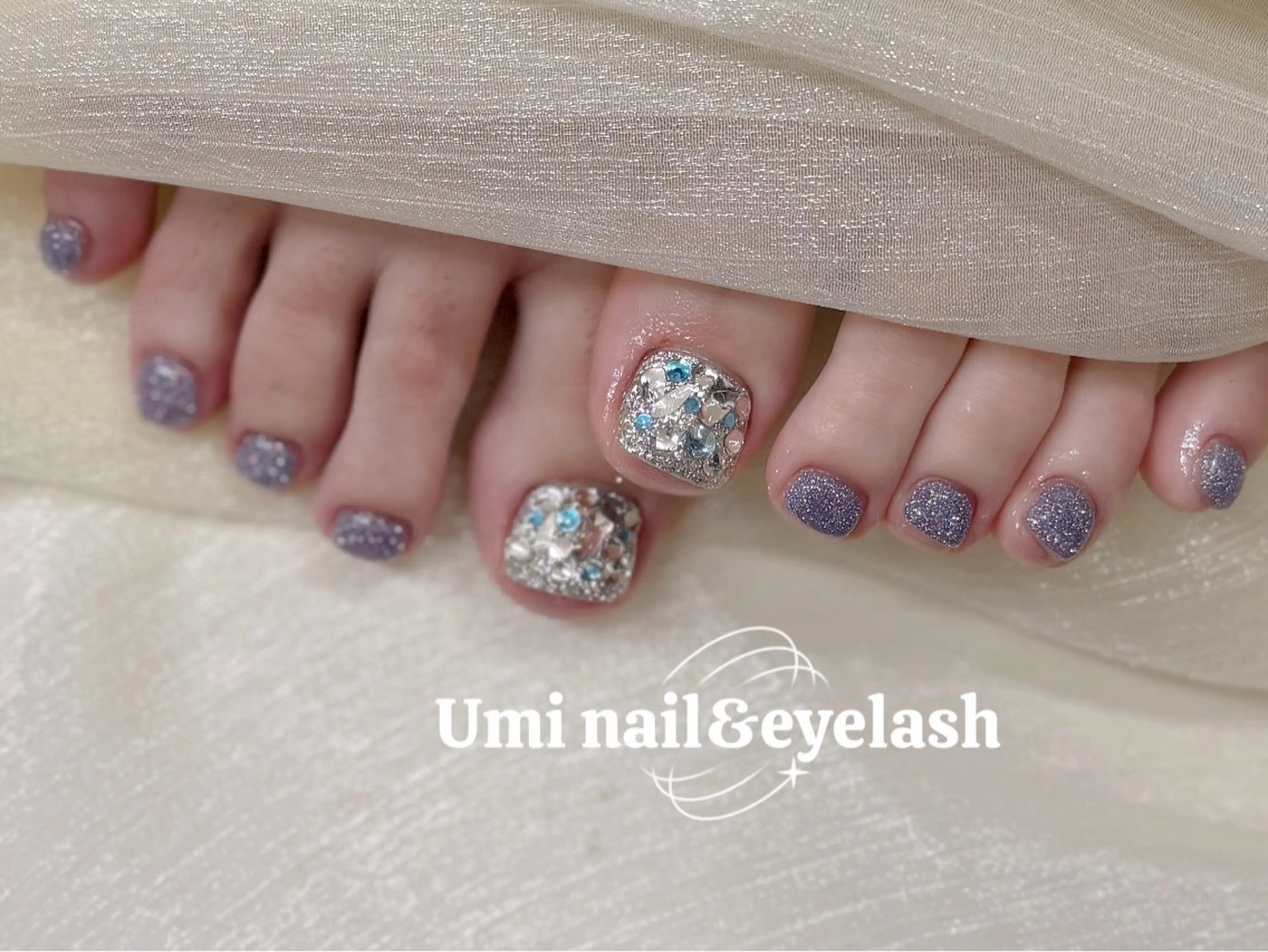 🎀フットワンカラ➕埋め尽くし2本🎀の写真