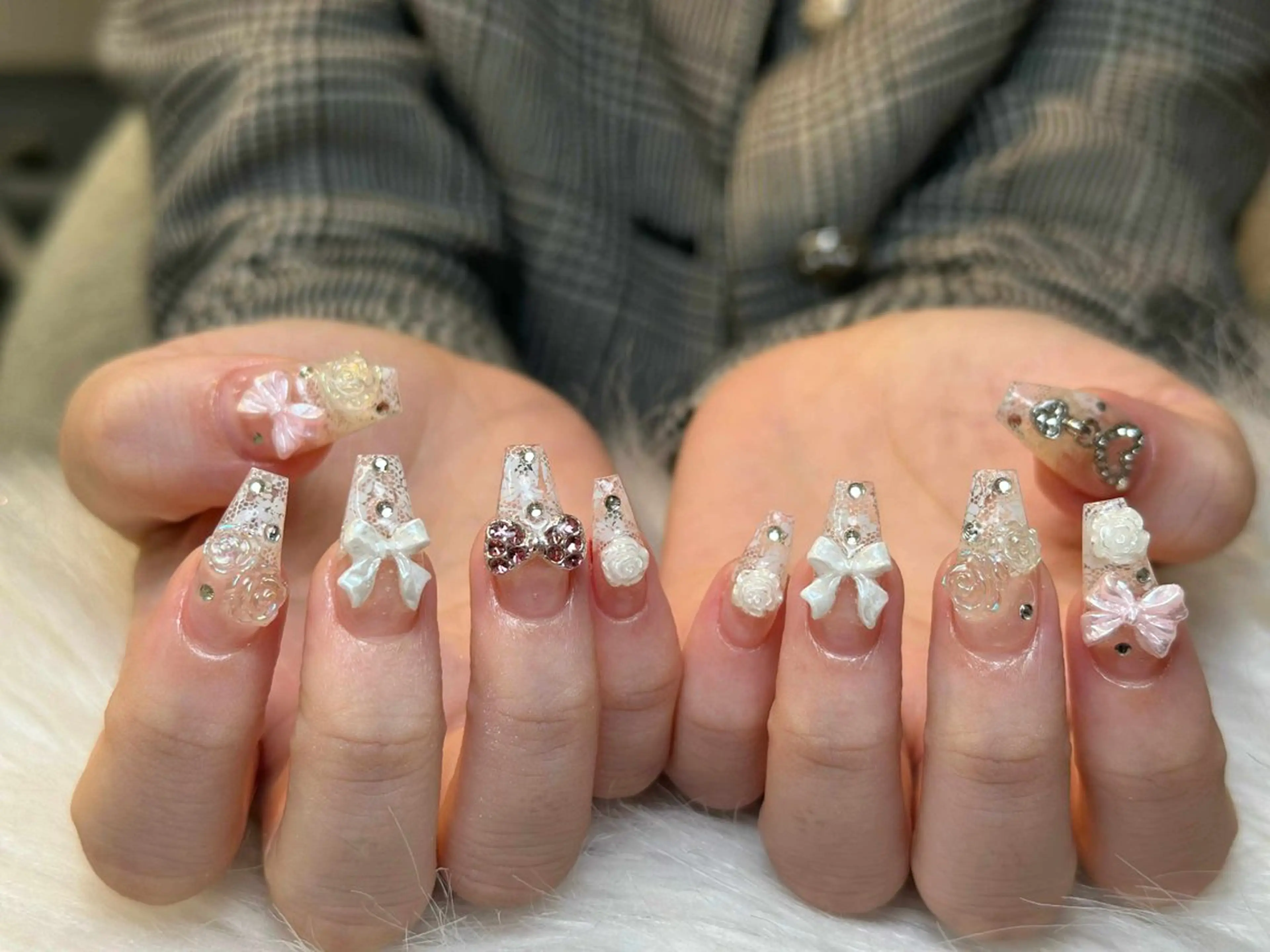 ネイル アートネイル 成人式 ジェルネイル ニュアンスネイル 夏ネイル NIE MoMoのネイルデザイン