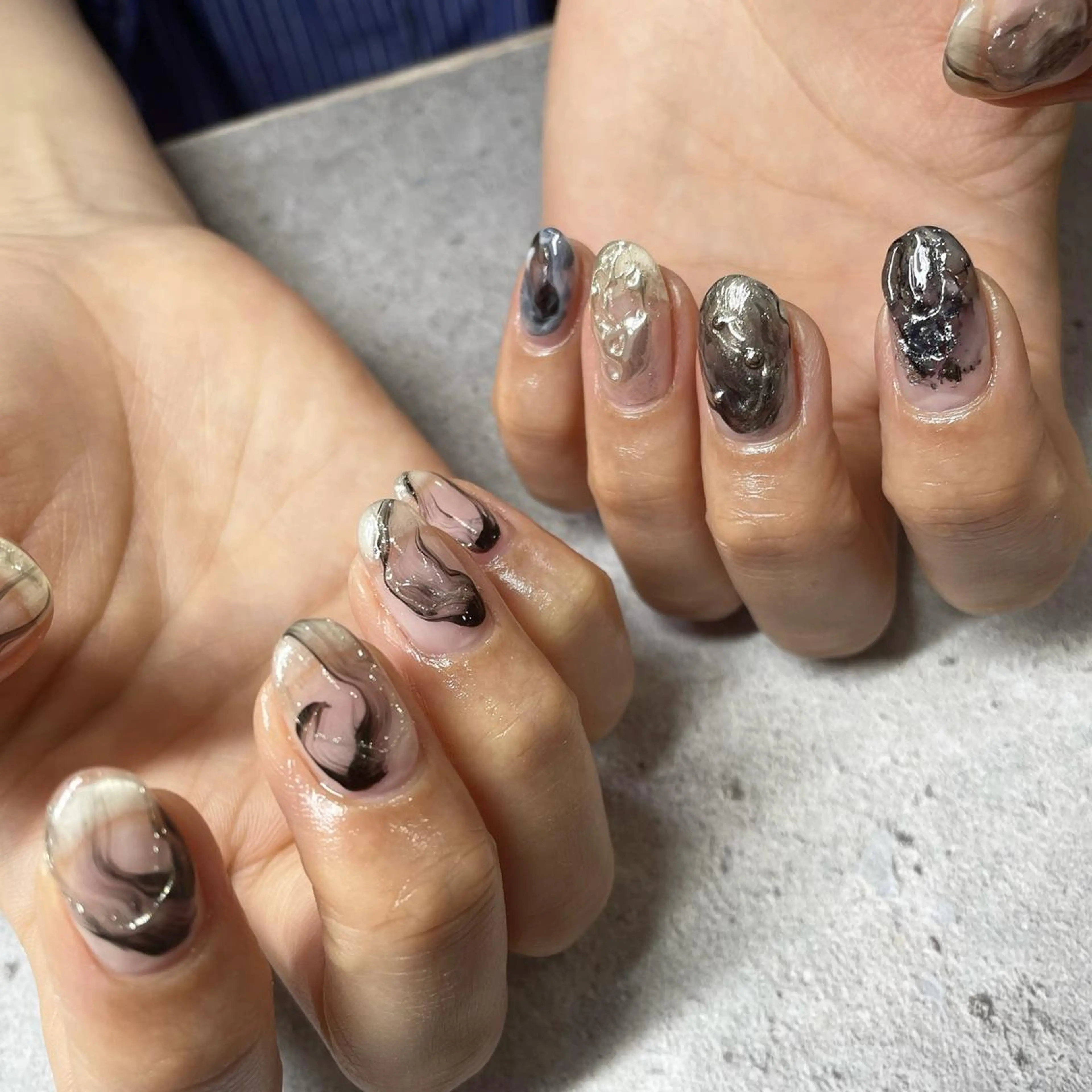 ネイル ハンドネイル フットネイル p.o.n. nuance/個性的のネイルデザイン