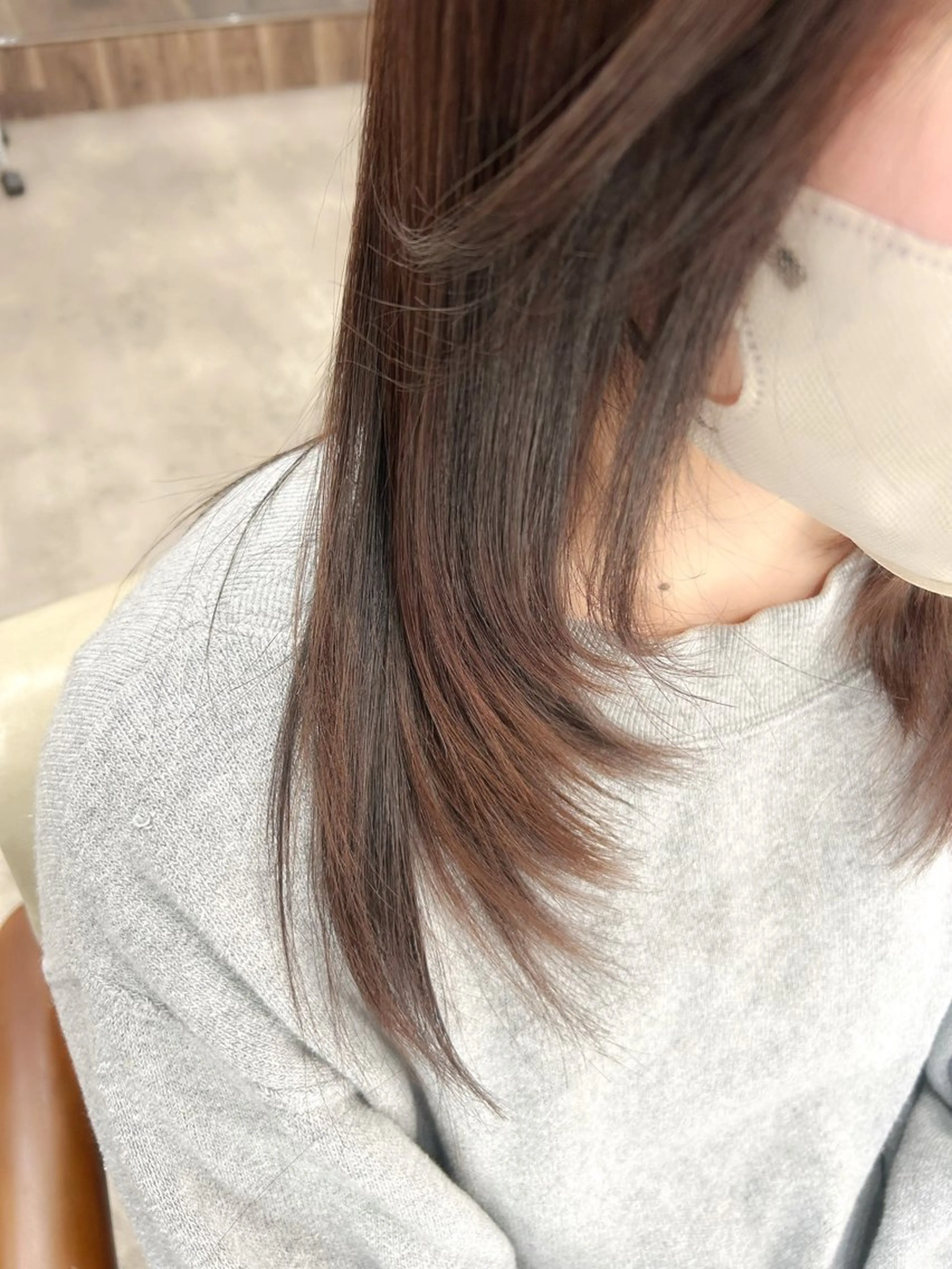 ミディアム レイヤーカット hair&eyelash Lucia 東三国店所属・袈叶 ✨のヘアスタイル