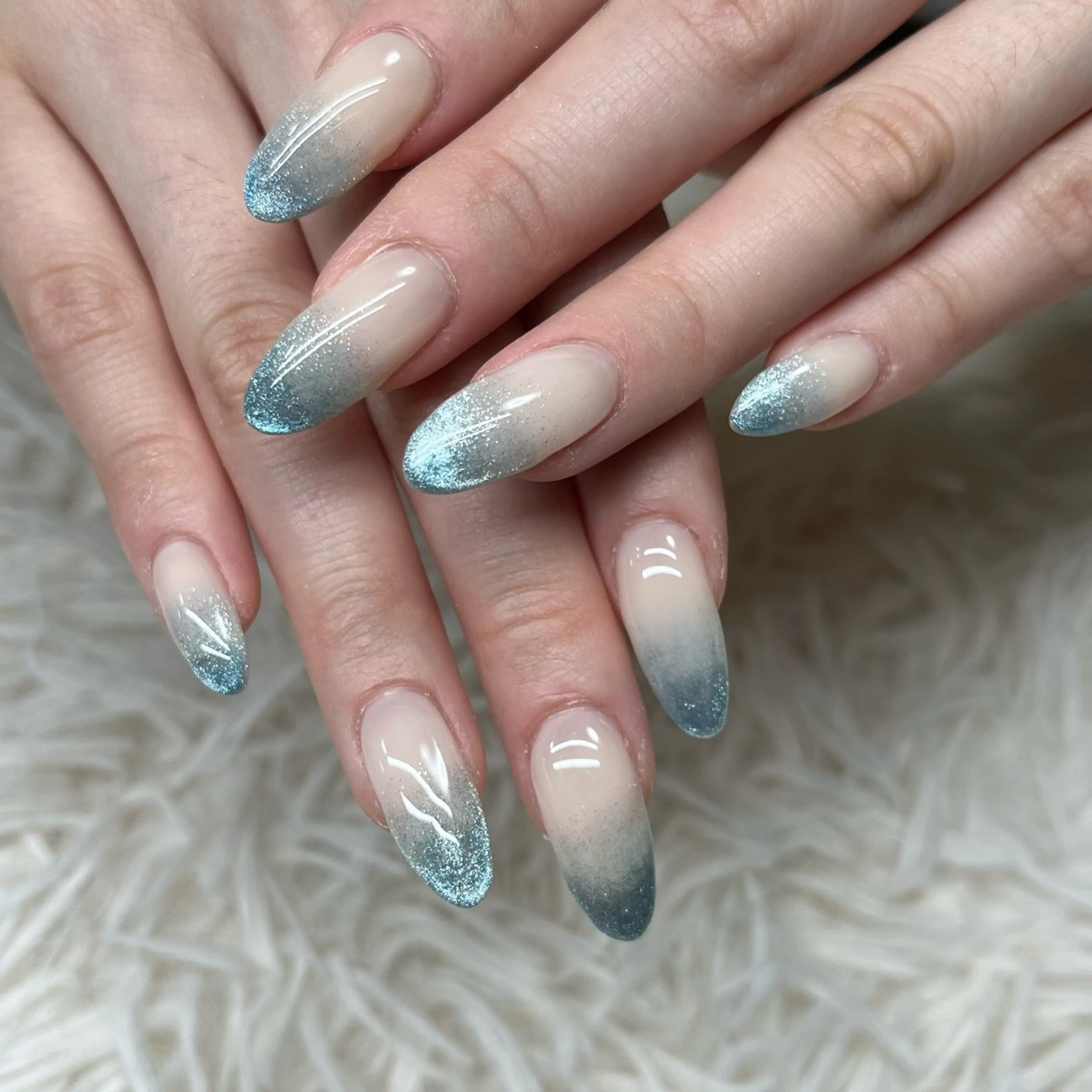 ネイル アートネイル クリアネイル フレンチネイル ジェルネイル ガラスフレンチ 🐕‍🦺Yappy 💗A-tanのネイルデザイン