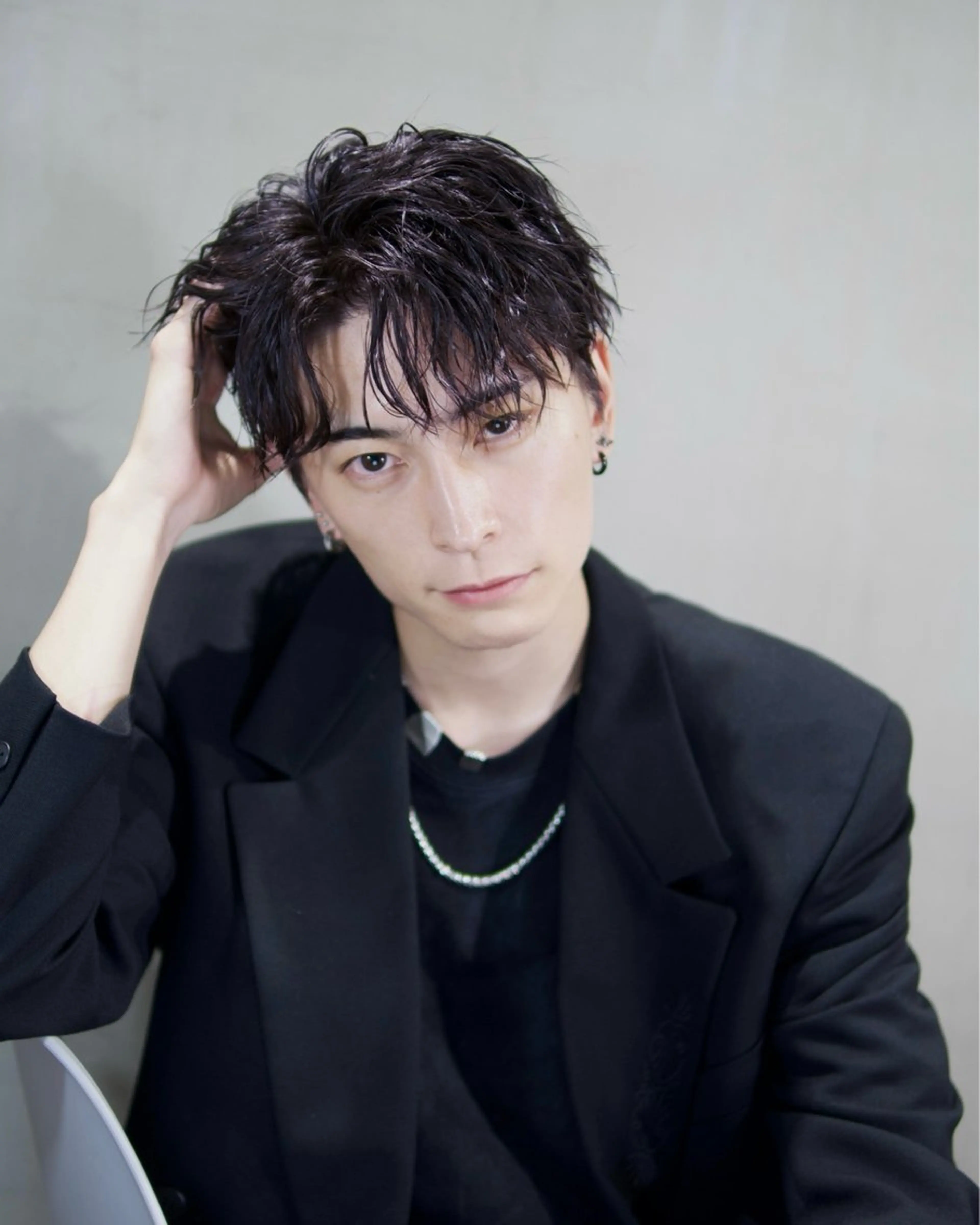 メンズ カット パーマ メンズ/心斎橋 /韓流/藤本理希のヘアスタイル