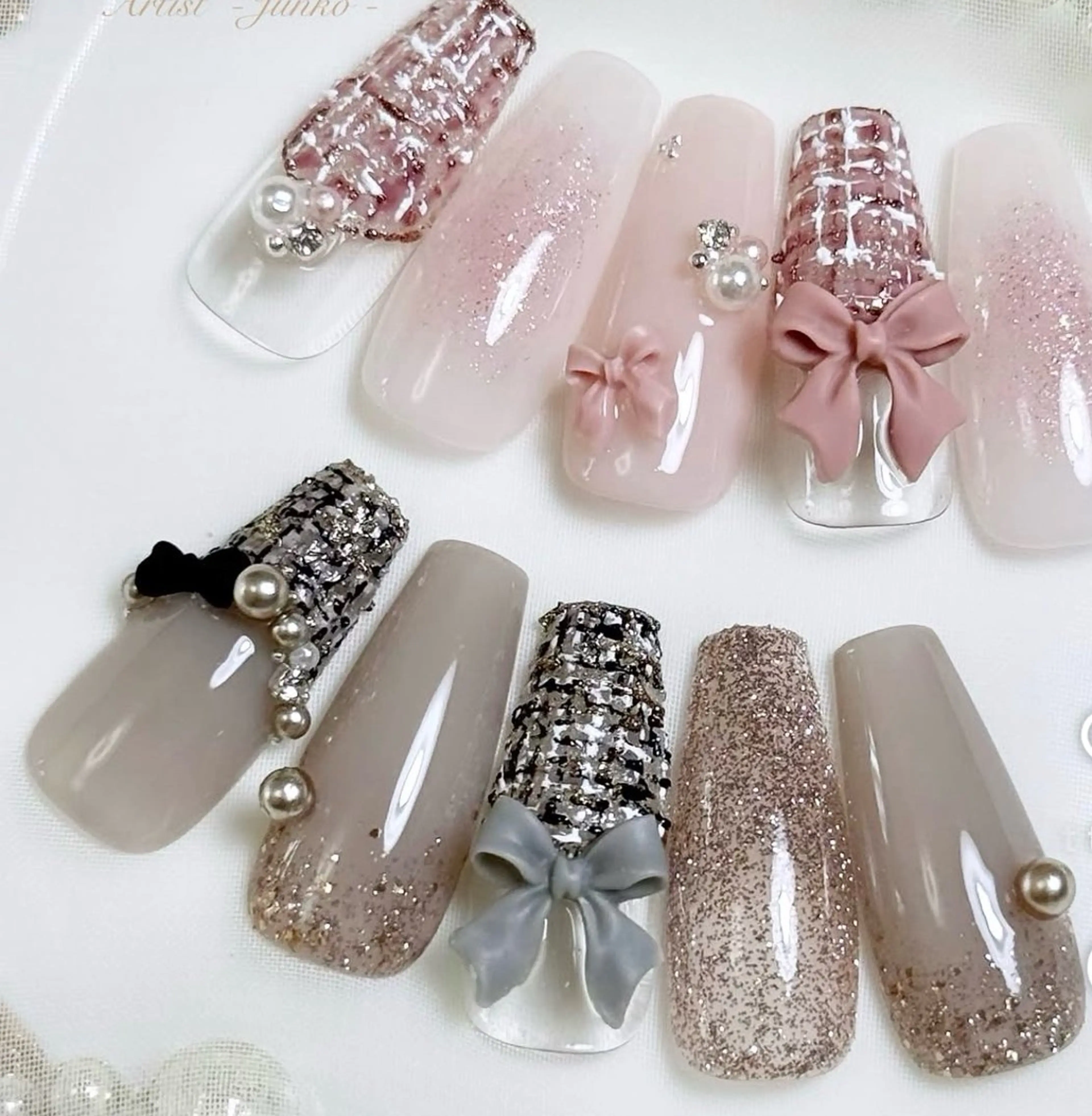 ネイル 韓国ネイル 持ち込み ニュアンスネイル ネイルチップ ハンドネイル ANA.CHUO 本川越店舗のネイルデザイン