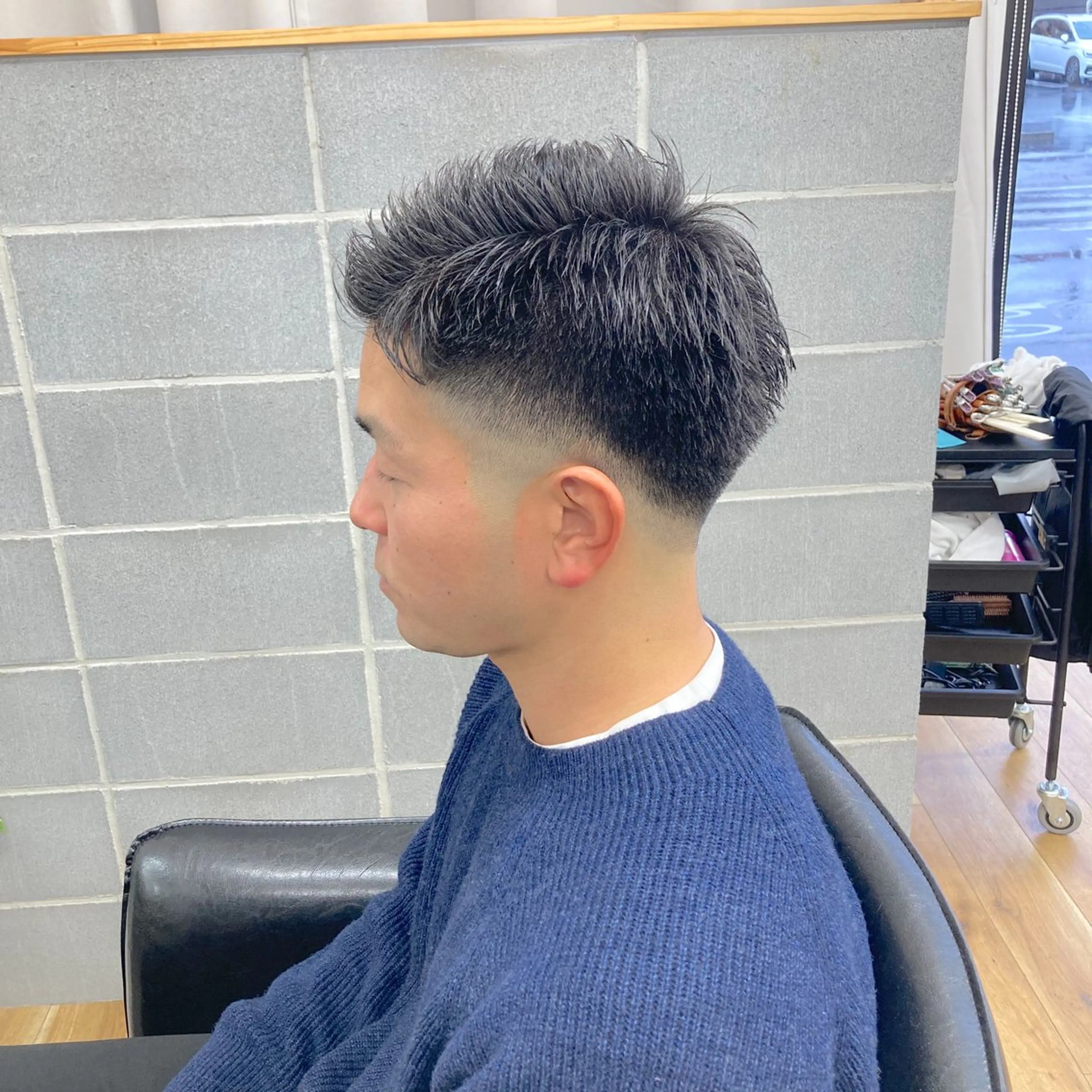 ショート メンズ フェードカット スキンフェード メンズ特化/垣見 隼人のヘアスタイル