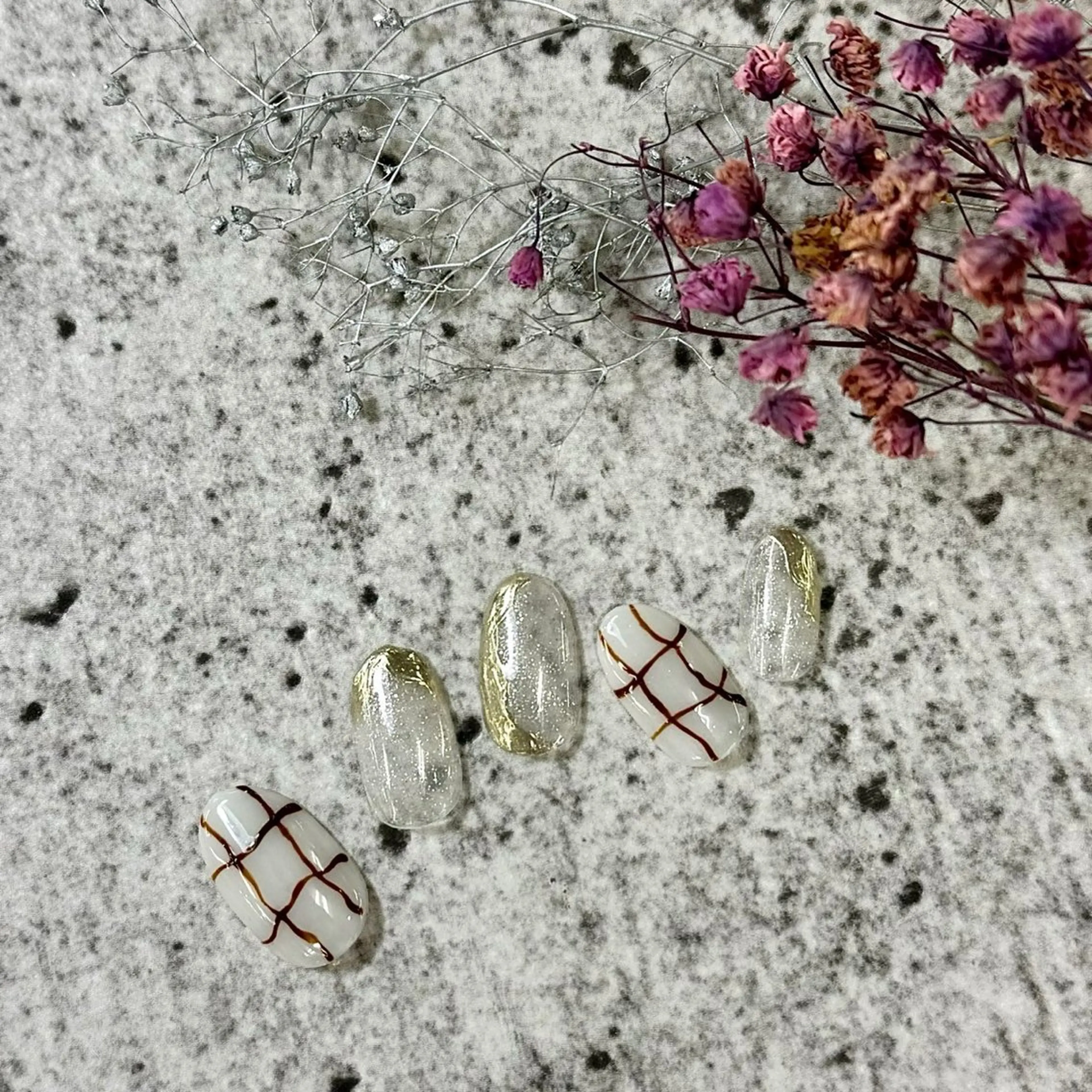 ネイル ⭐︎休業中の練習⭐︎ JNA認定講師髙橋のネイルデザイン