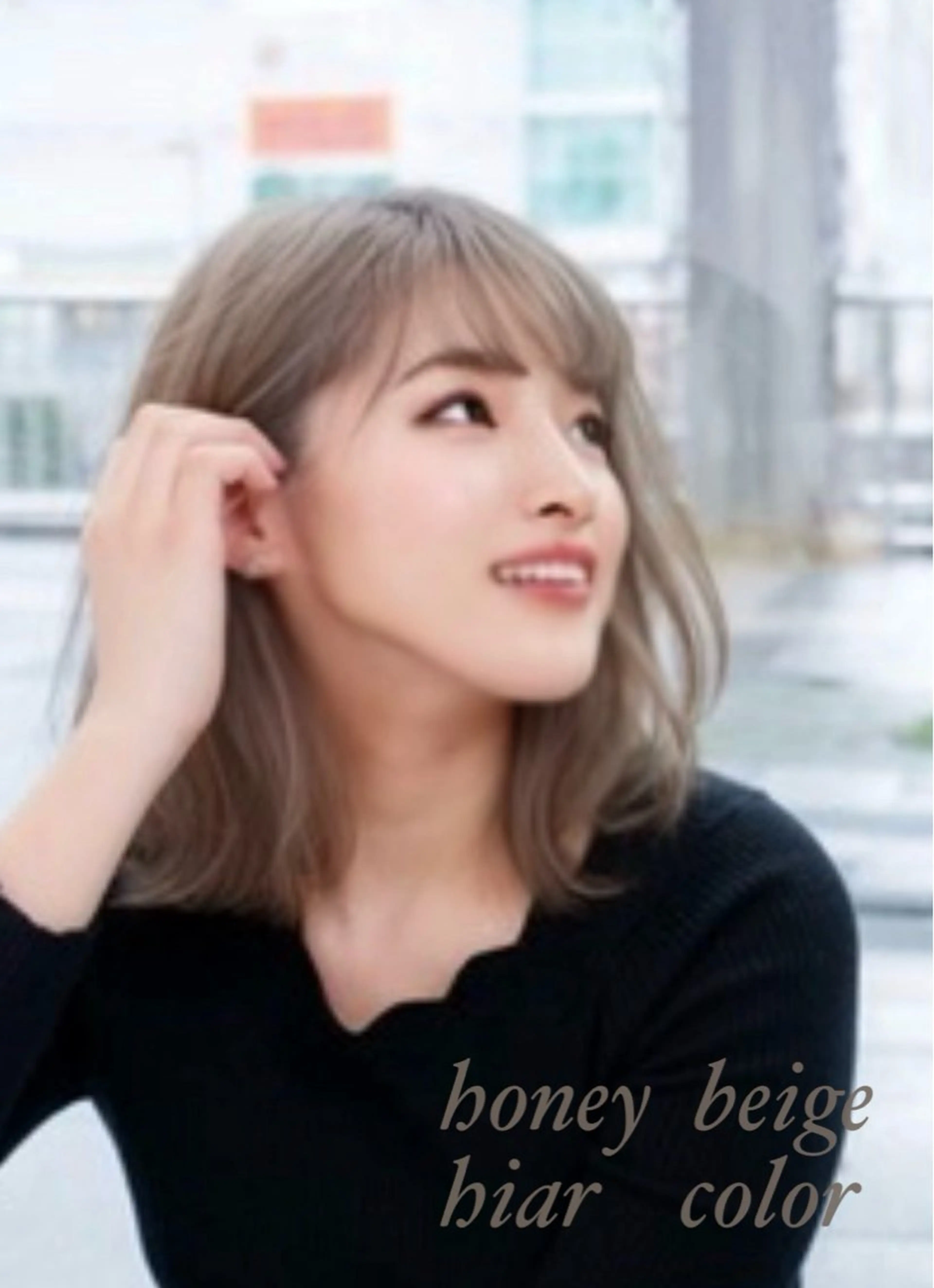 ミディアム カラー M.SLASH 辻 孝志のヘアスタイル