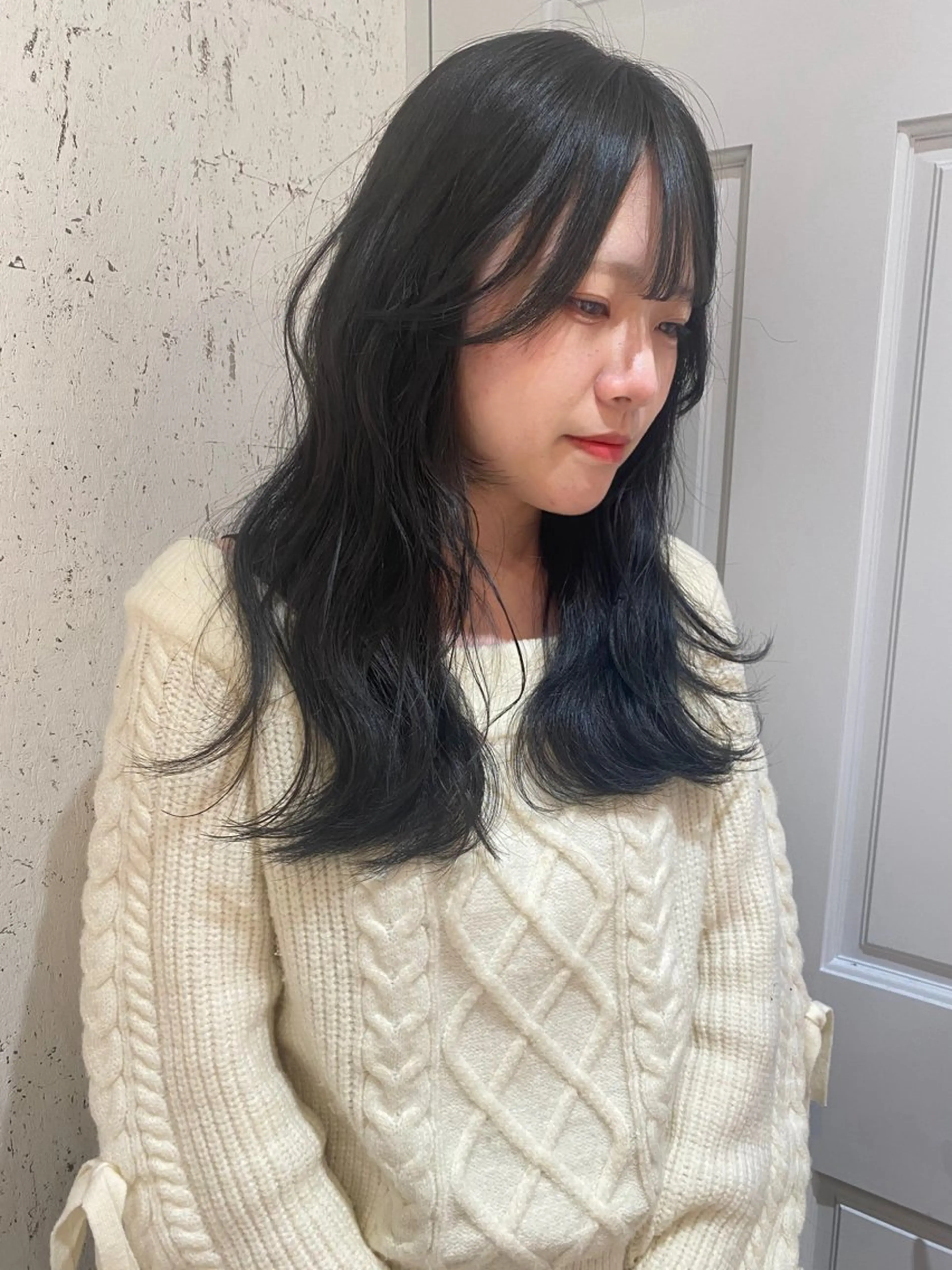 ロング カラー 透明感カラー ヘアカラー トリートメント mai / linoah˚✧のヘアスタイル