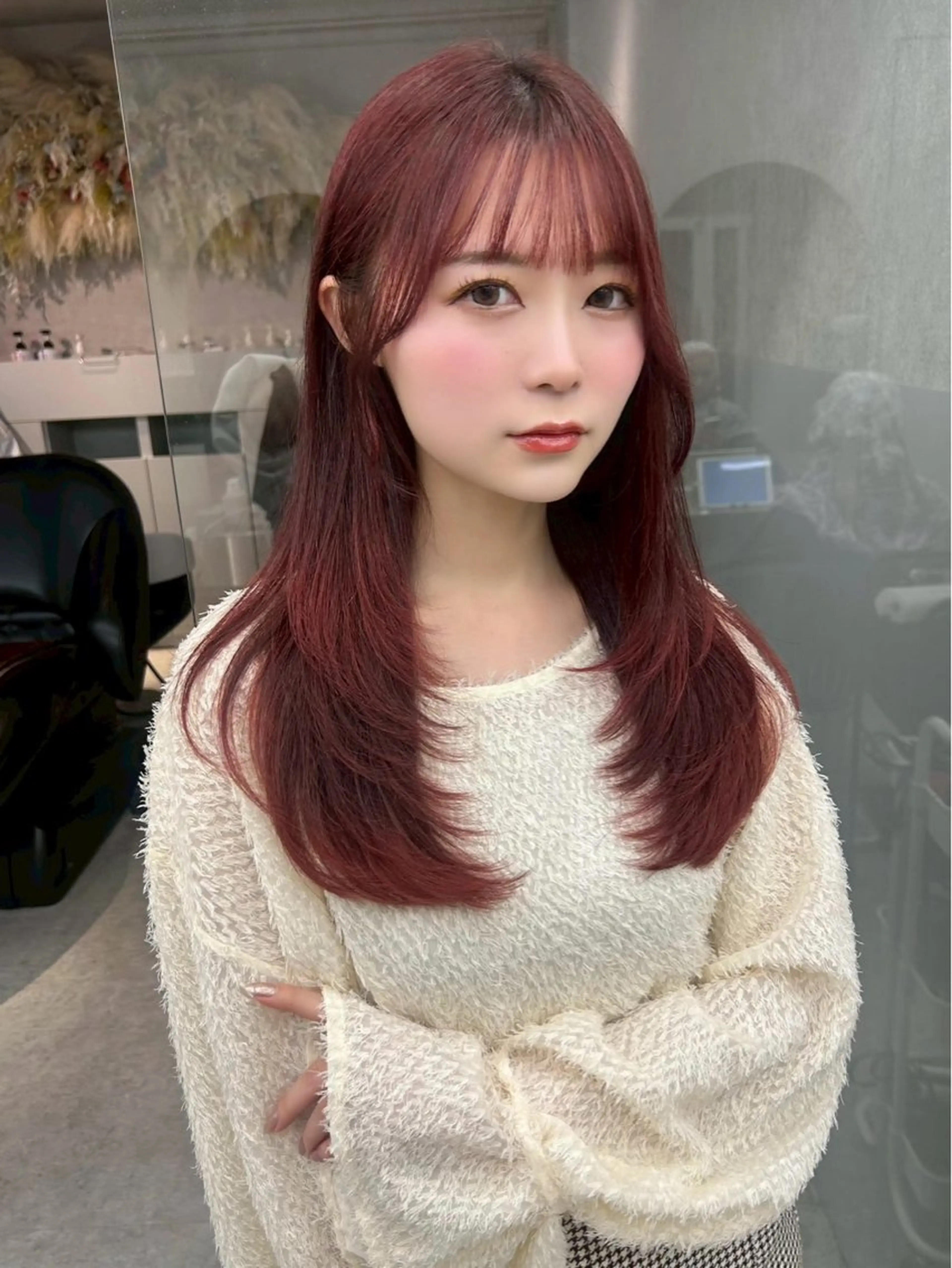 セミロング カラー ヘアカラー トリートメント 🎀大川 錬🎀 ブリーチなしWカラーのヘアスタイル