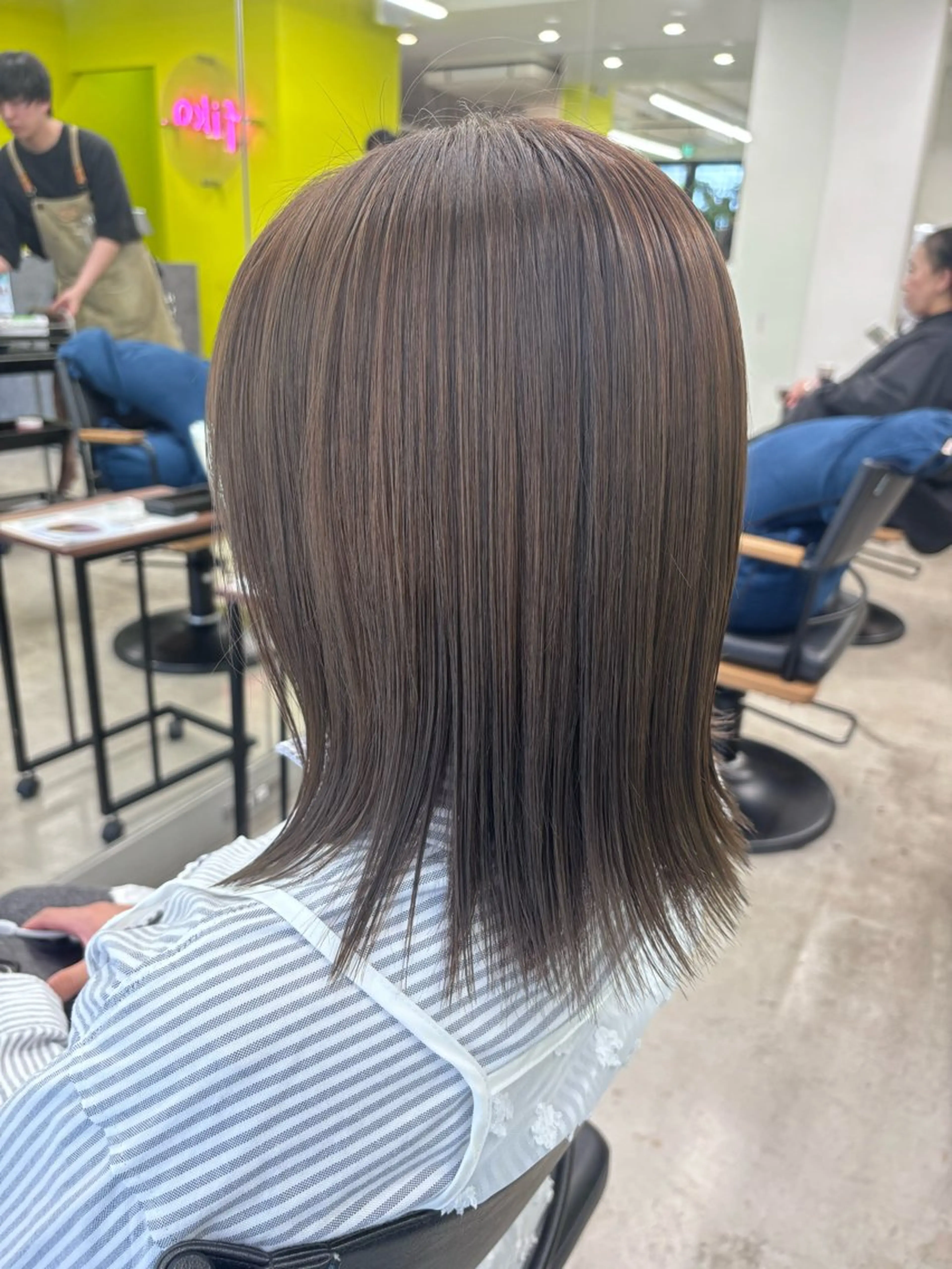 カラー グレージュ ヘアカラー トリートメント fika所属・鈴木 ちさきのヘアスタイル