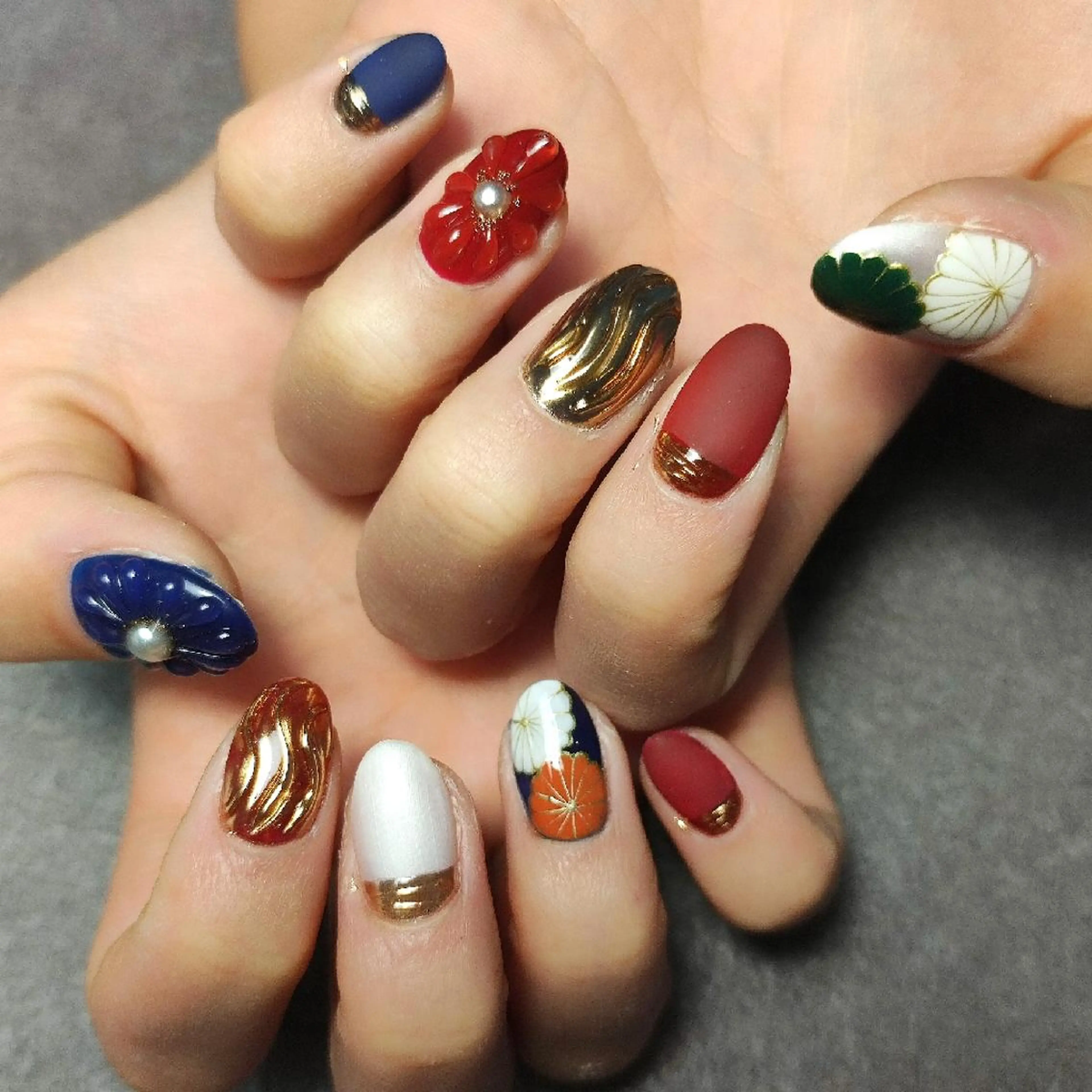 ネイル 成人式 個人サロン saltnailのネイルデザイン