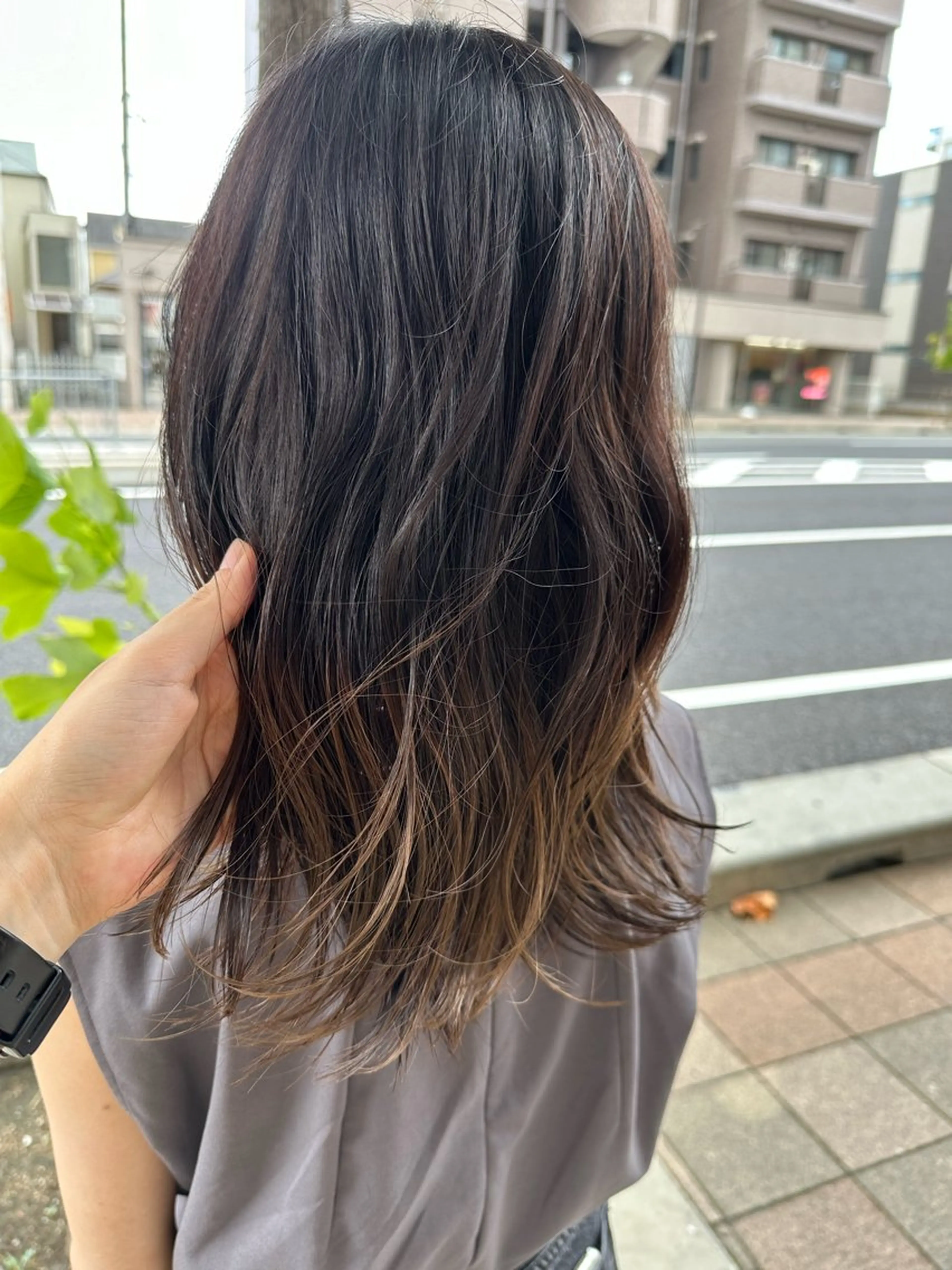 セミロング カラー ブリーチ デザインカラー 高澤 まなみのヘアスタイル