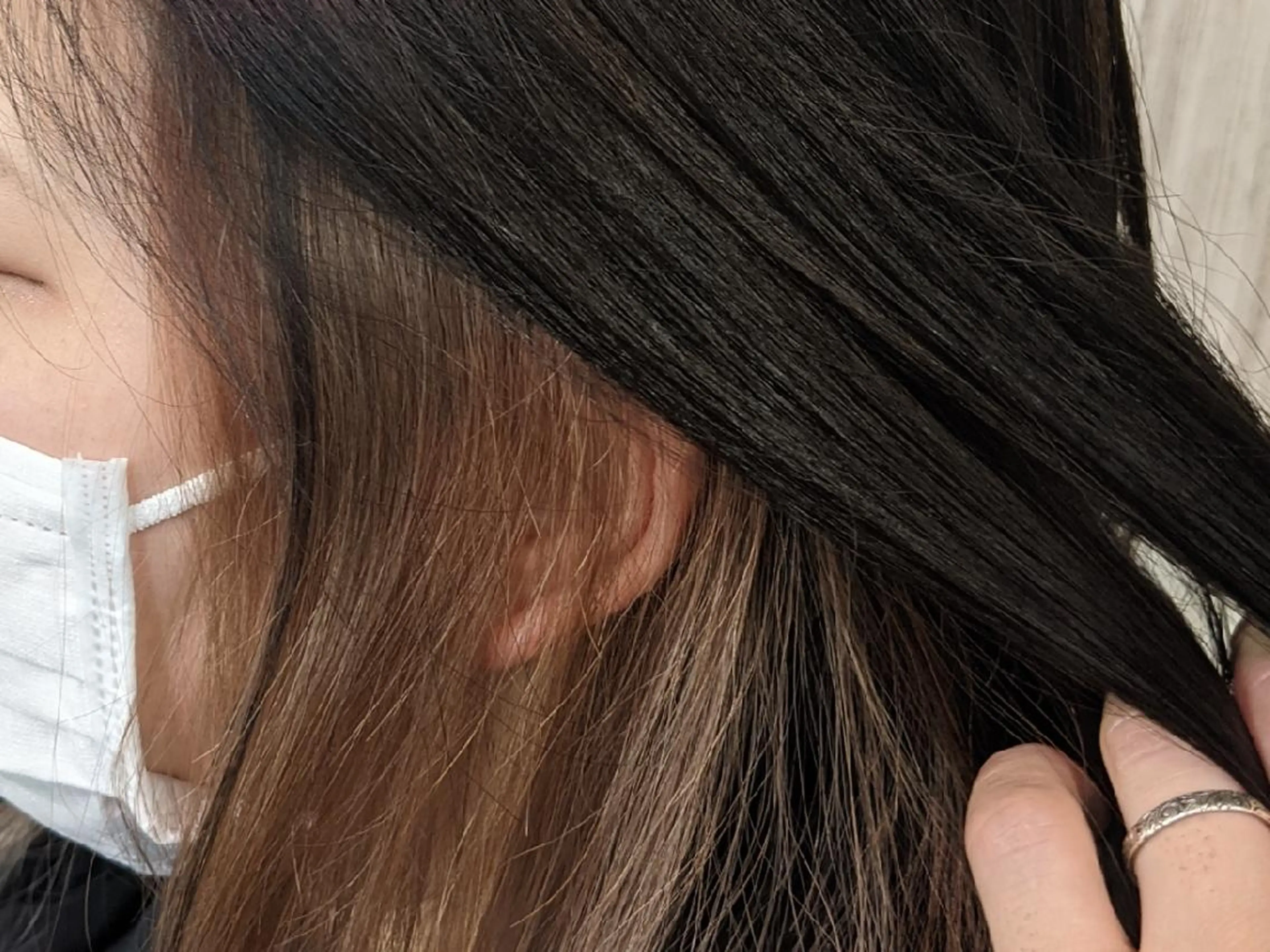 セミロング 切りっぱなしボブ ショートボブ セミロングパーマ ミストバング ボブ メンズパーマ/顔周り レイヤー店長えのもとのヘアスタイル