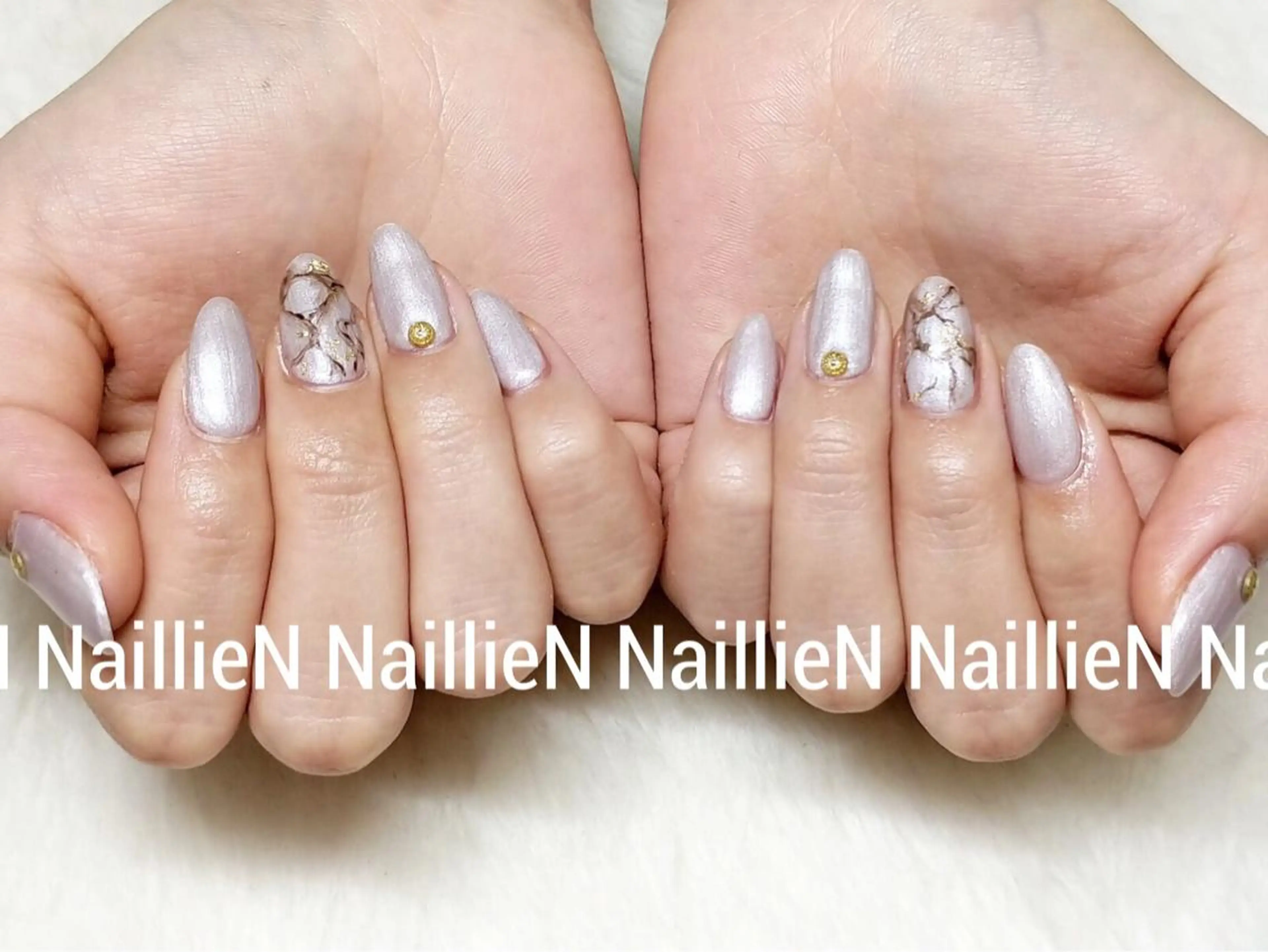 ネイル 大理石ネイル(マーブル) シンプルネイル Nail lieNのネイルデザイン