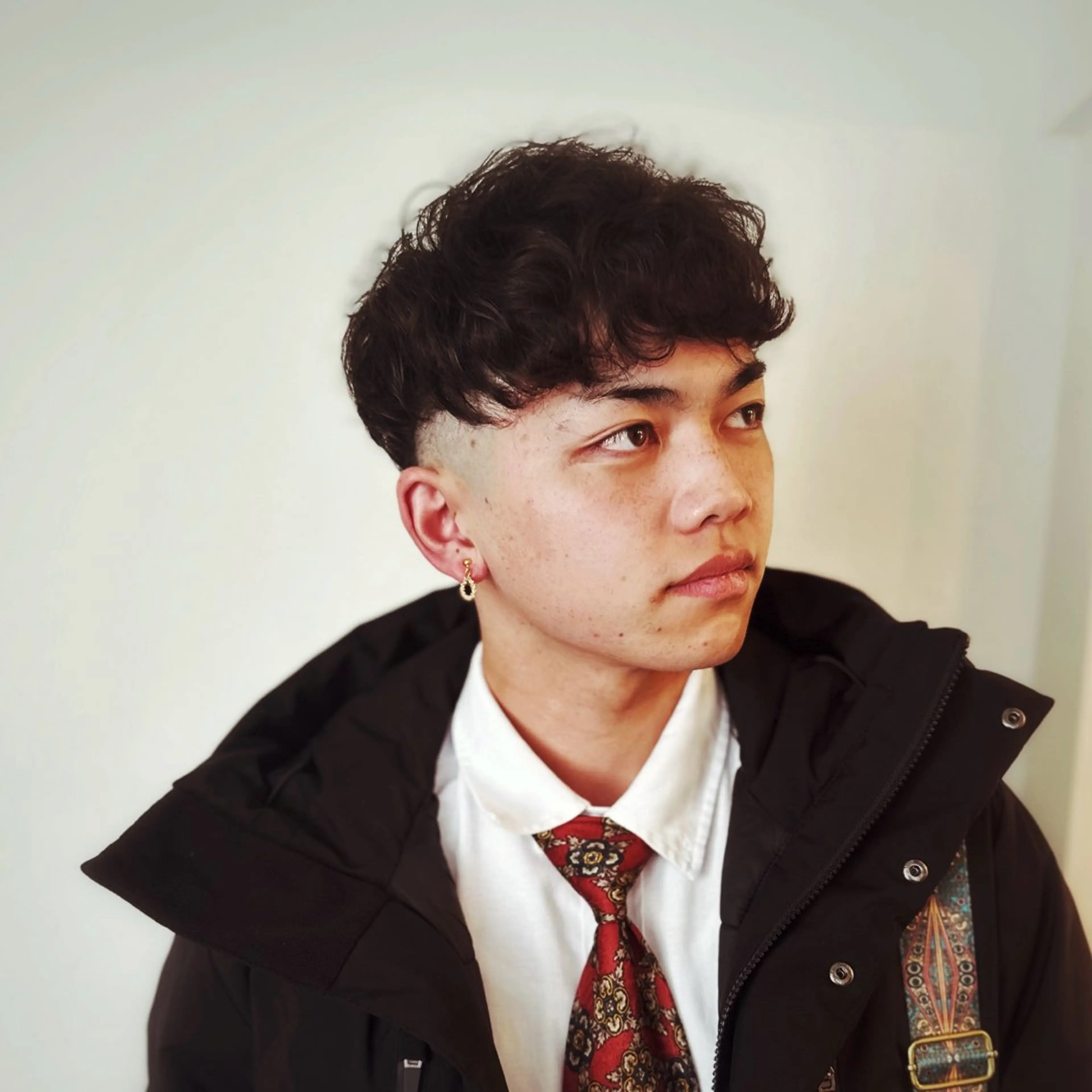 メンズ フェードカット スペインカール SALOWIN名古屋suite店所属・メンズカット/名駅 個室/千田のヘアスタイル