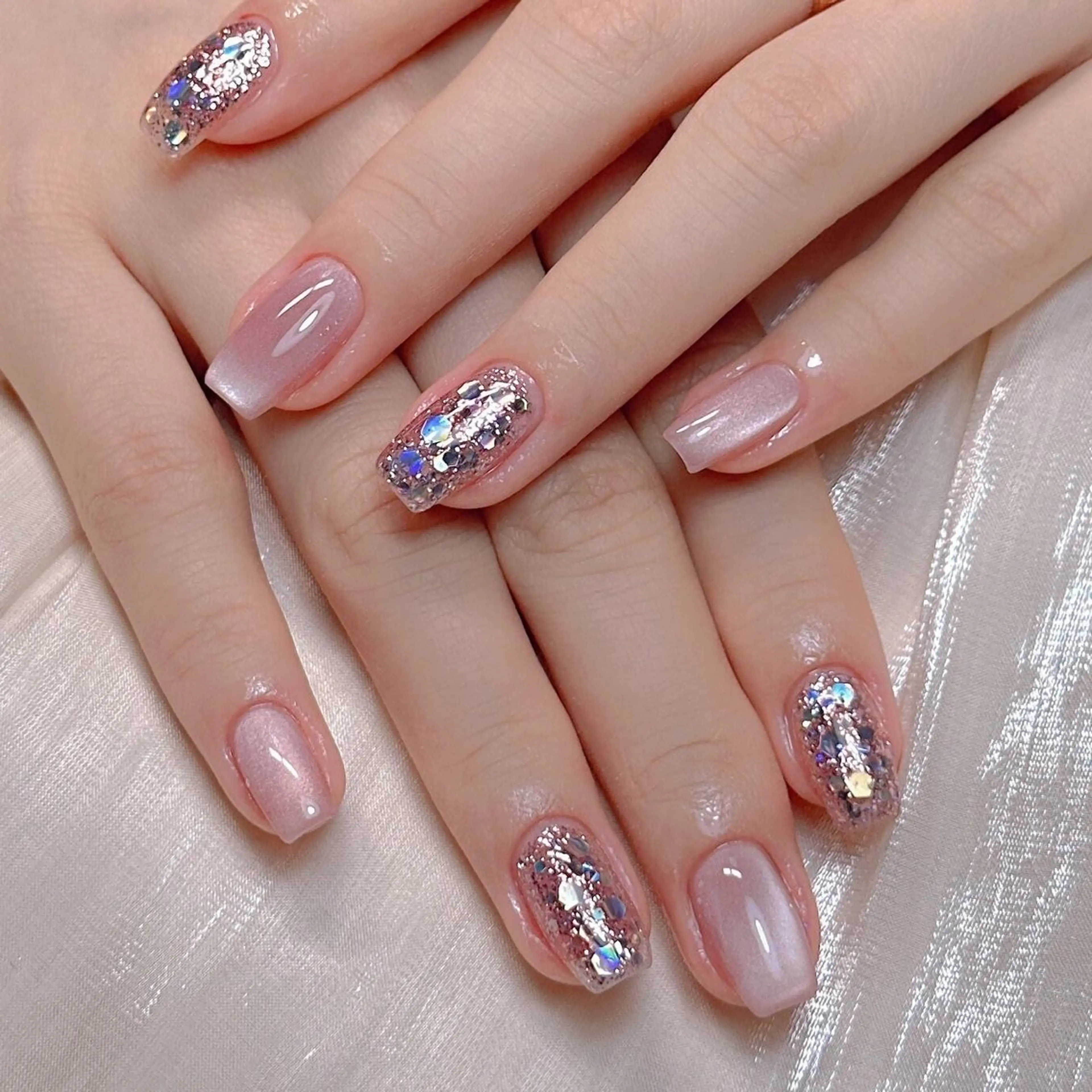 ネイル ラメ(グリッター) ハンドネイル Sun Nail サン ネイルサロンのネイルデザイン