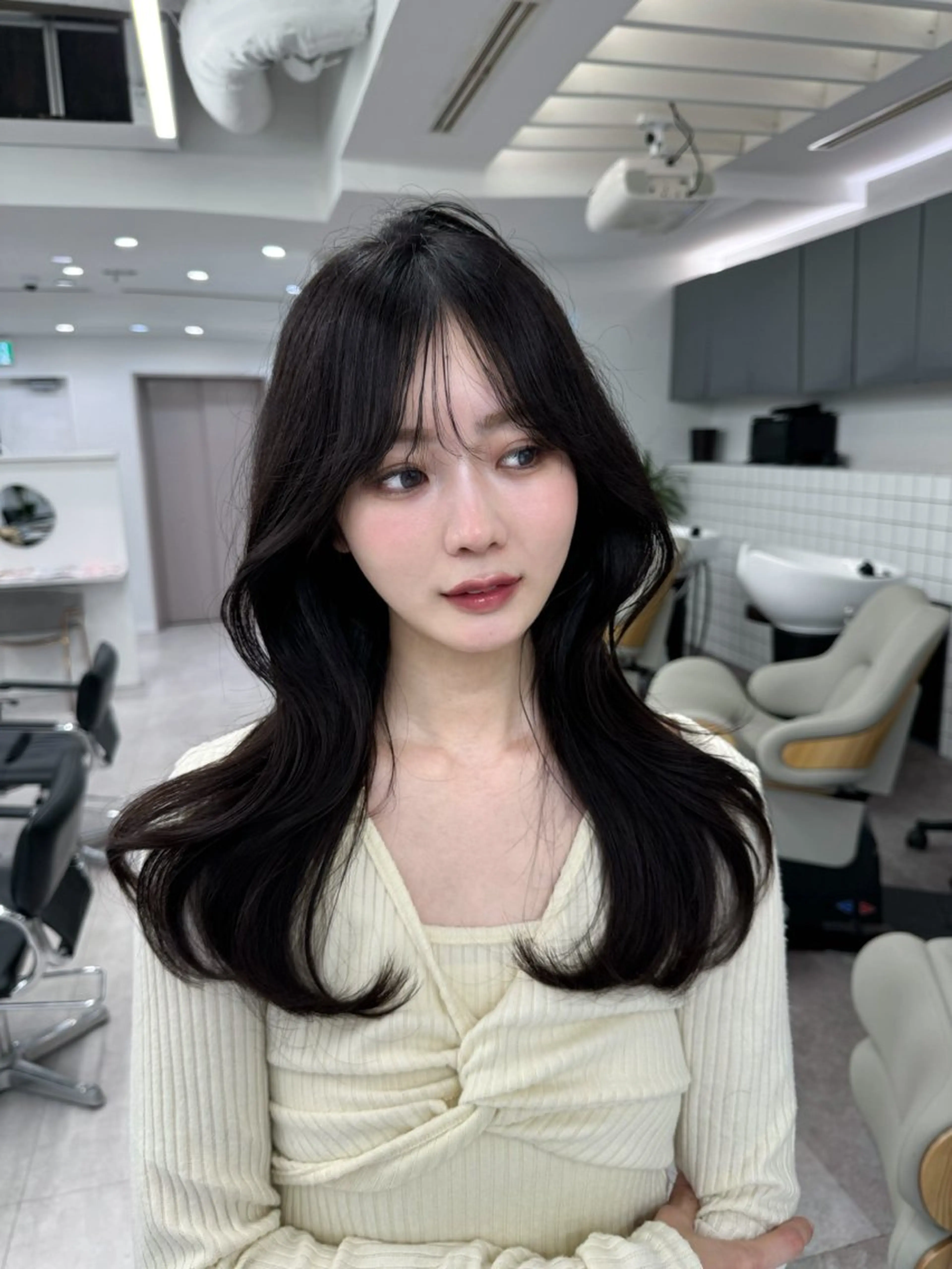 セミロング 映える顔まわり/前髪 特化 💗 ユキマのヘアスタイル