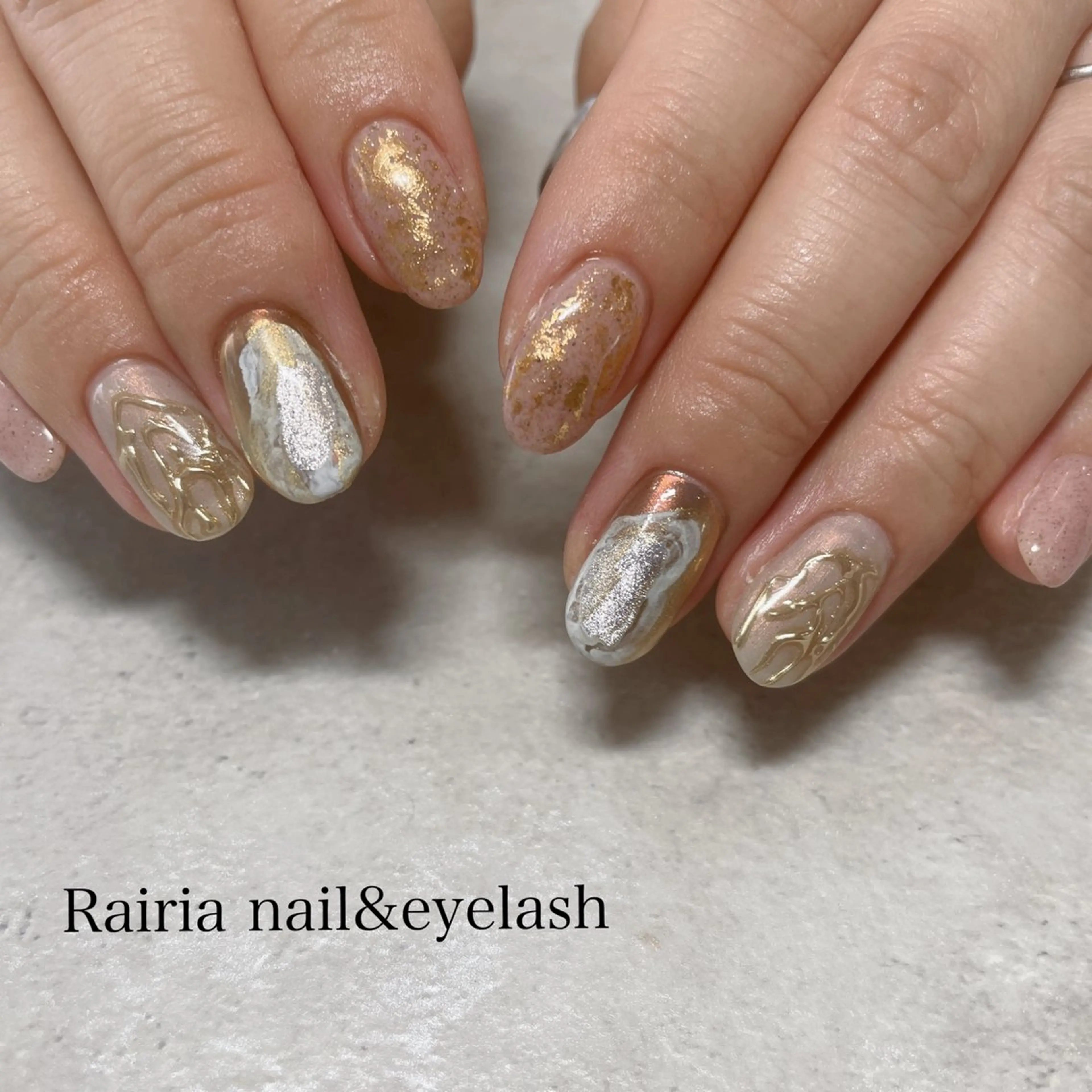 ネイル 持ち込み ハンドネイル Rairia nail&eyelash小岩店所属・Rairianail 小岩店のネイルデザイン