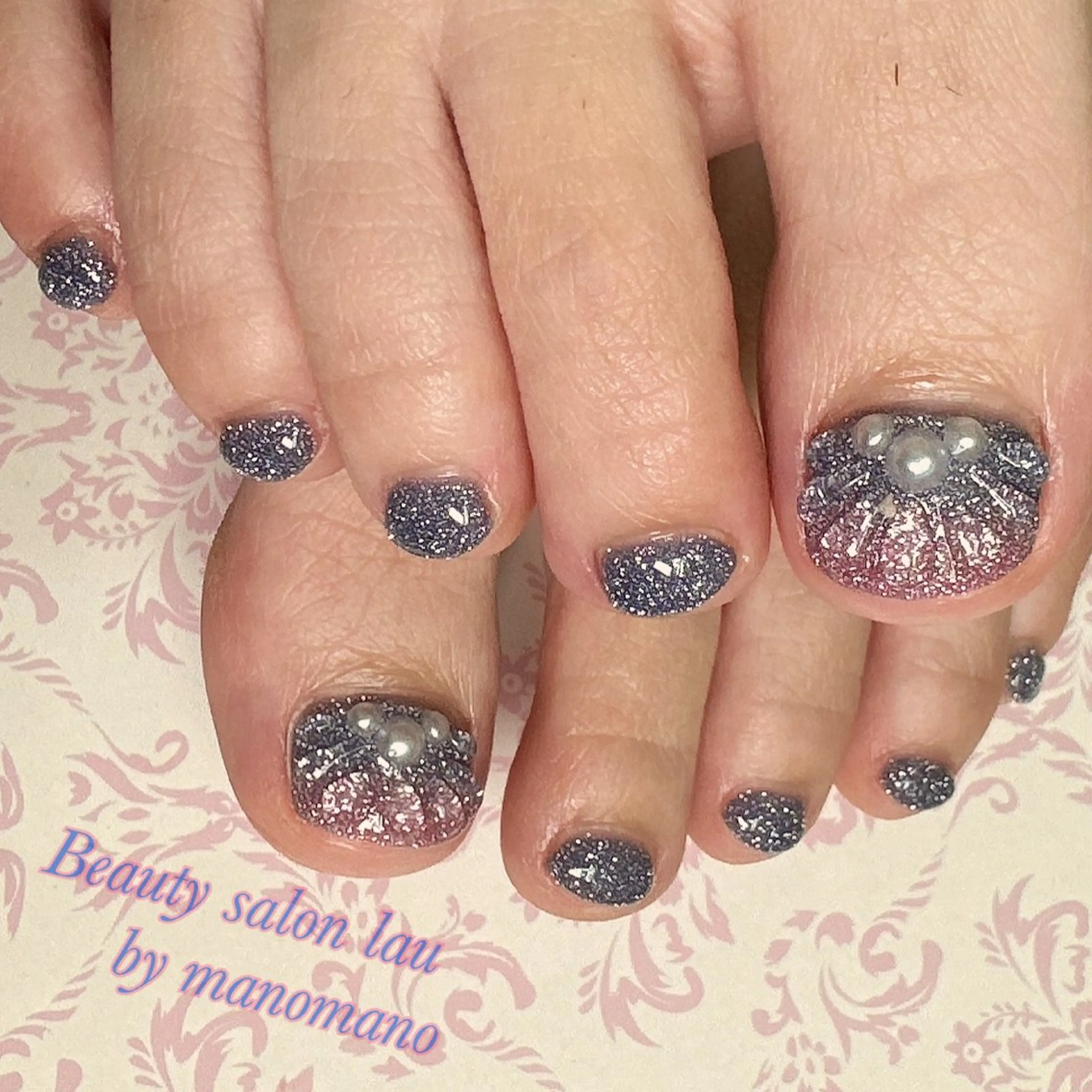 ネイル フットネイル ラウバイマノマノ なかざとのネイルデザイン