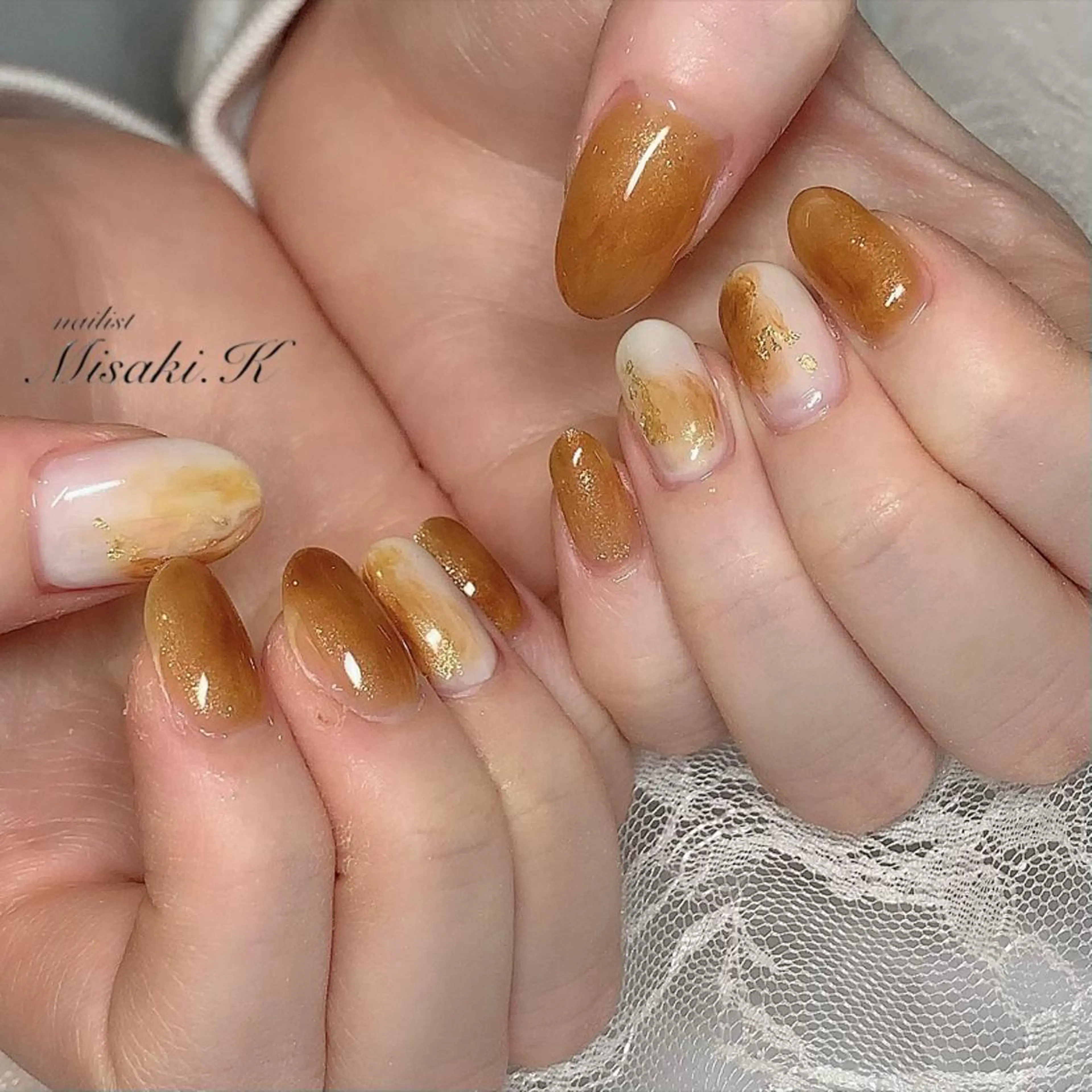 ネイル ラメ(グリッター) K. Misakiのネイルデザイン