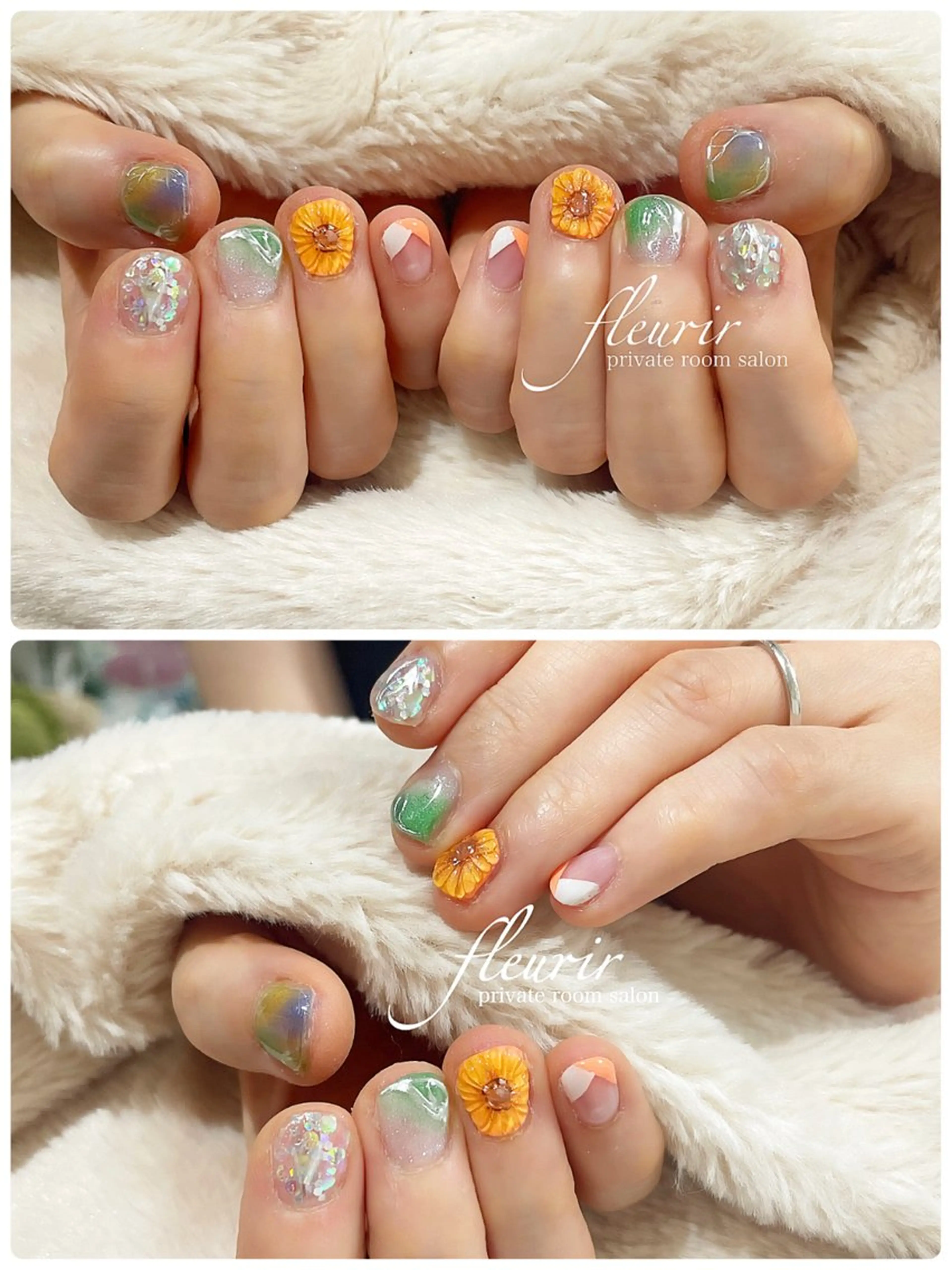 ネイル フルリール 【プライベートサロンのネイルデザイン