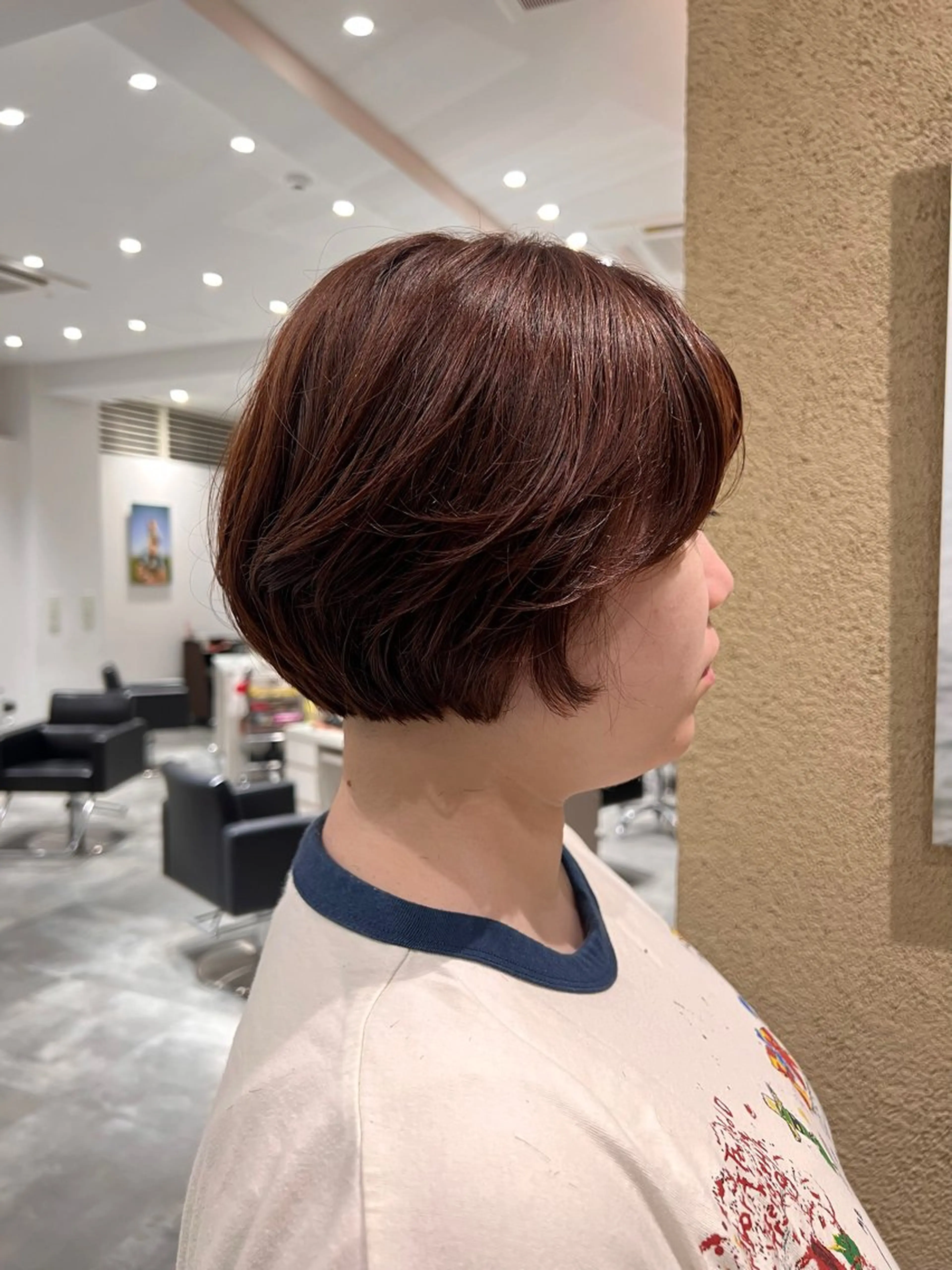 ショート カラー ボブ カット ヘアカラー BEAUTRIUM  銀座店所属・カット無料🎶 たるみことりのヘアスタイル