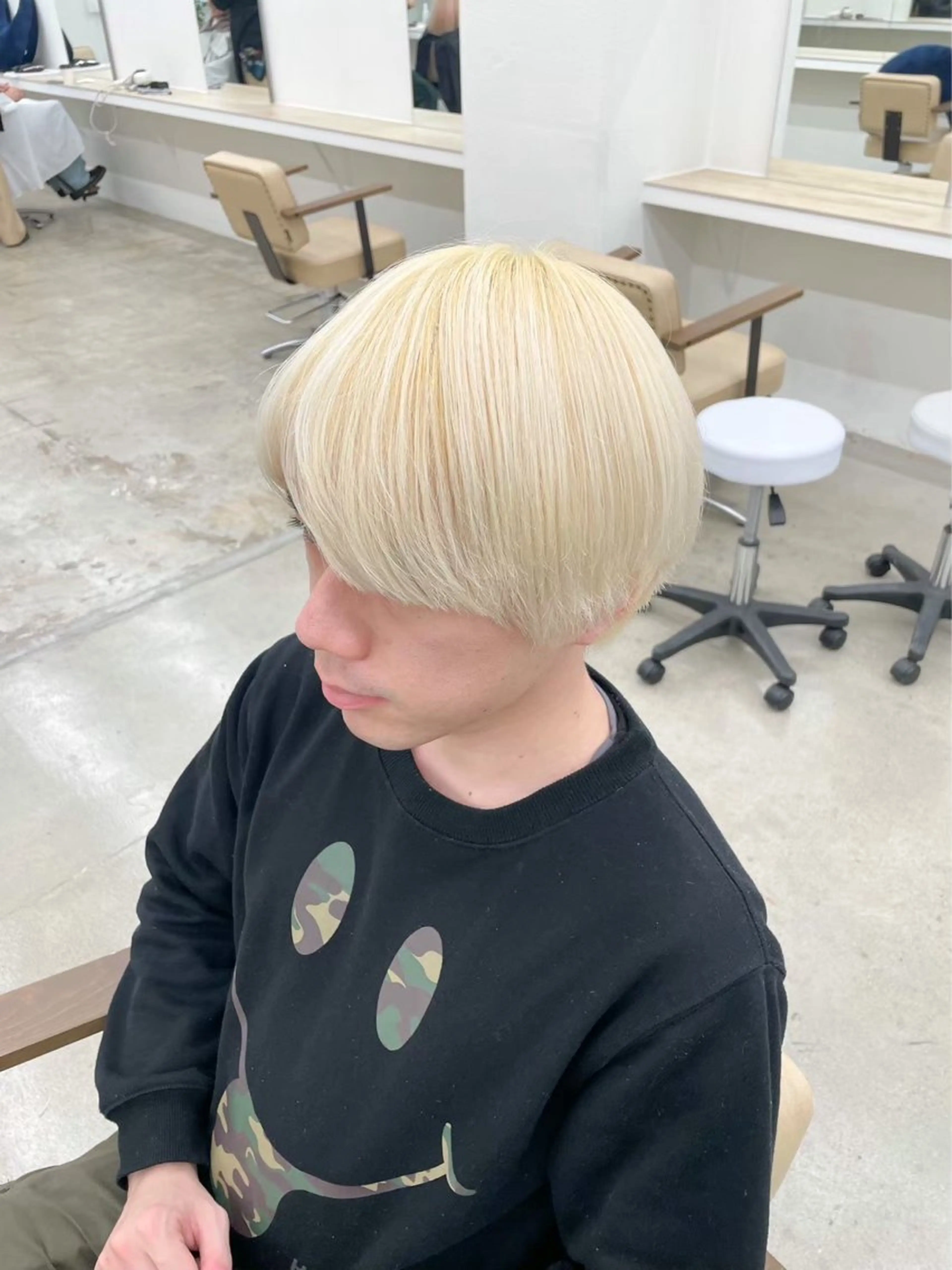 カラー メンズ メンズブリーチ ブリーチ ブロンド ケアブリーチ 🫟ブリーチモデル/ 艶カラー /みきのヘアスタイル