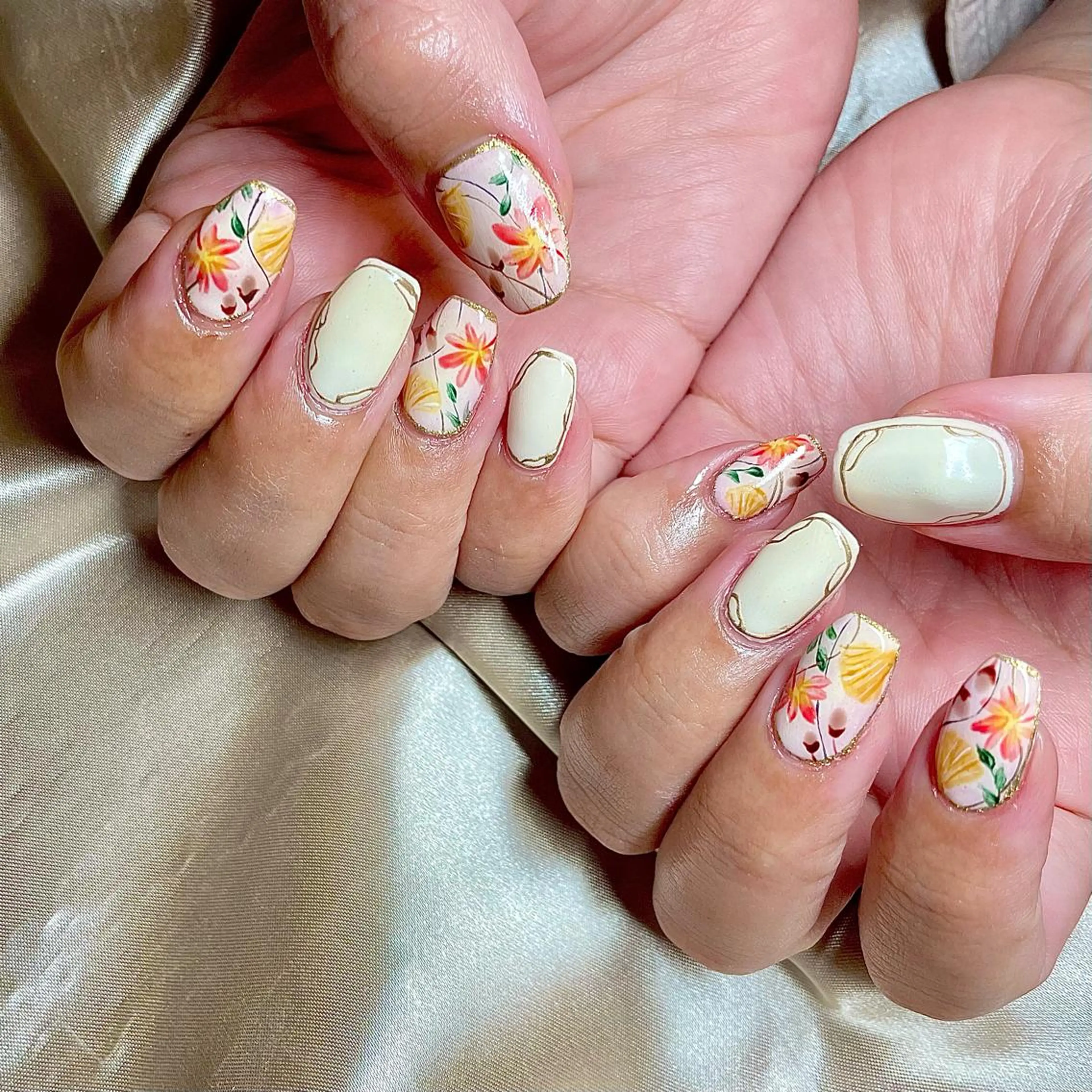 ミディアム カラー パーマ ヘアアレンジ メンズ キッズ ネイル マツエク・マツパ nail&eye Aoのマツエク・マツパデザイン