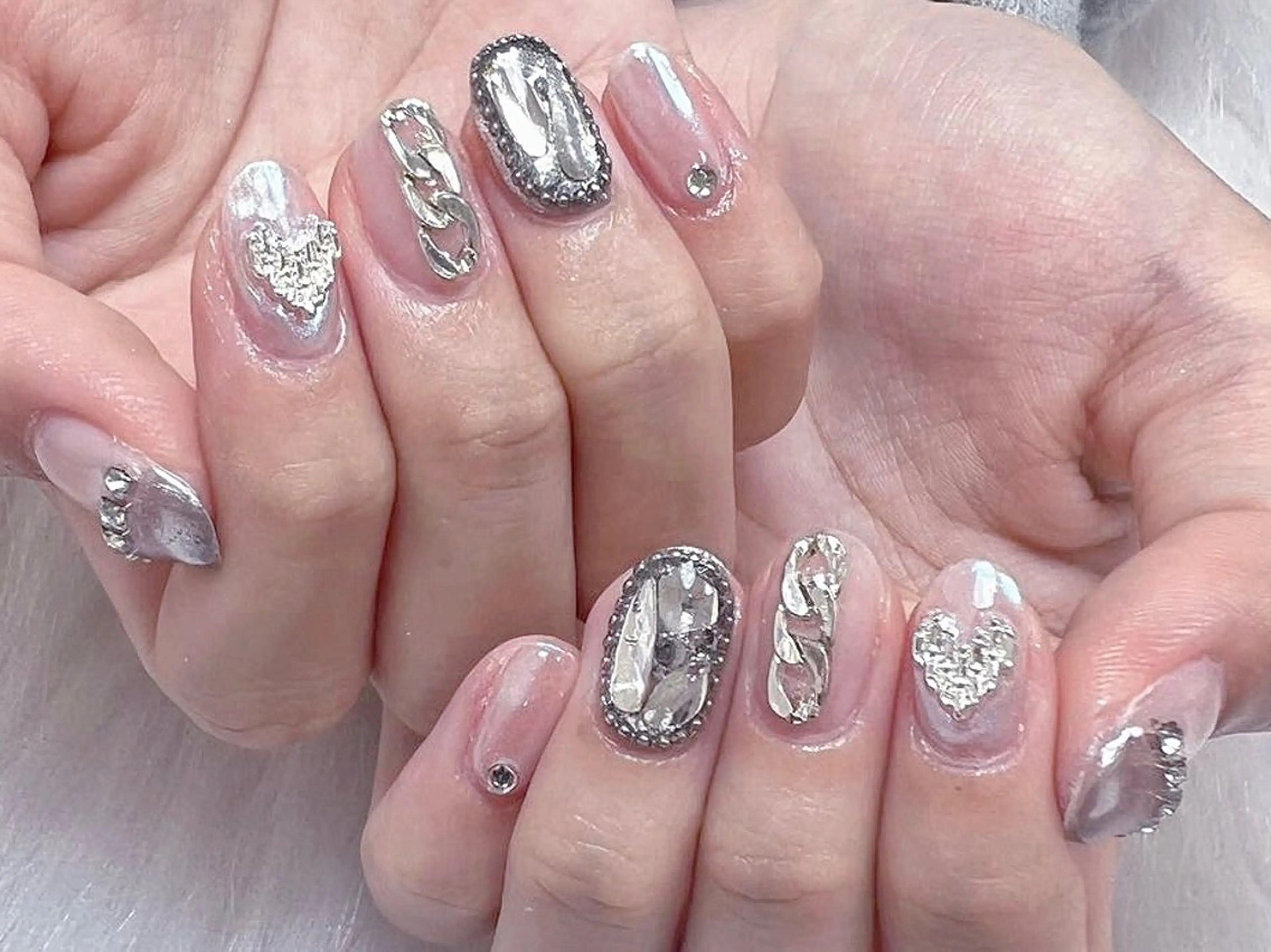 ネイル 持ち込み ハンドネイル ハンドケア DEMAIN- 🕊️のネイルデザイン