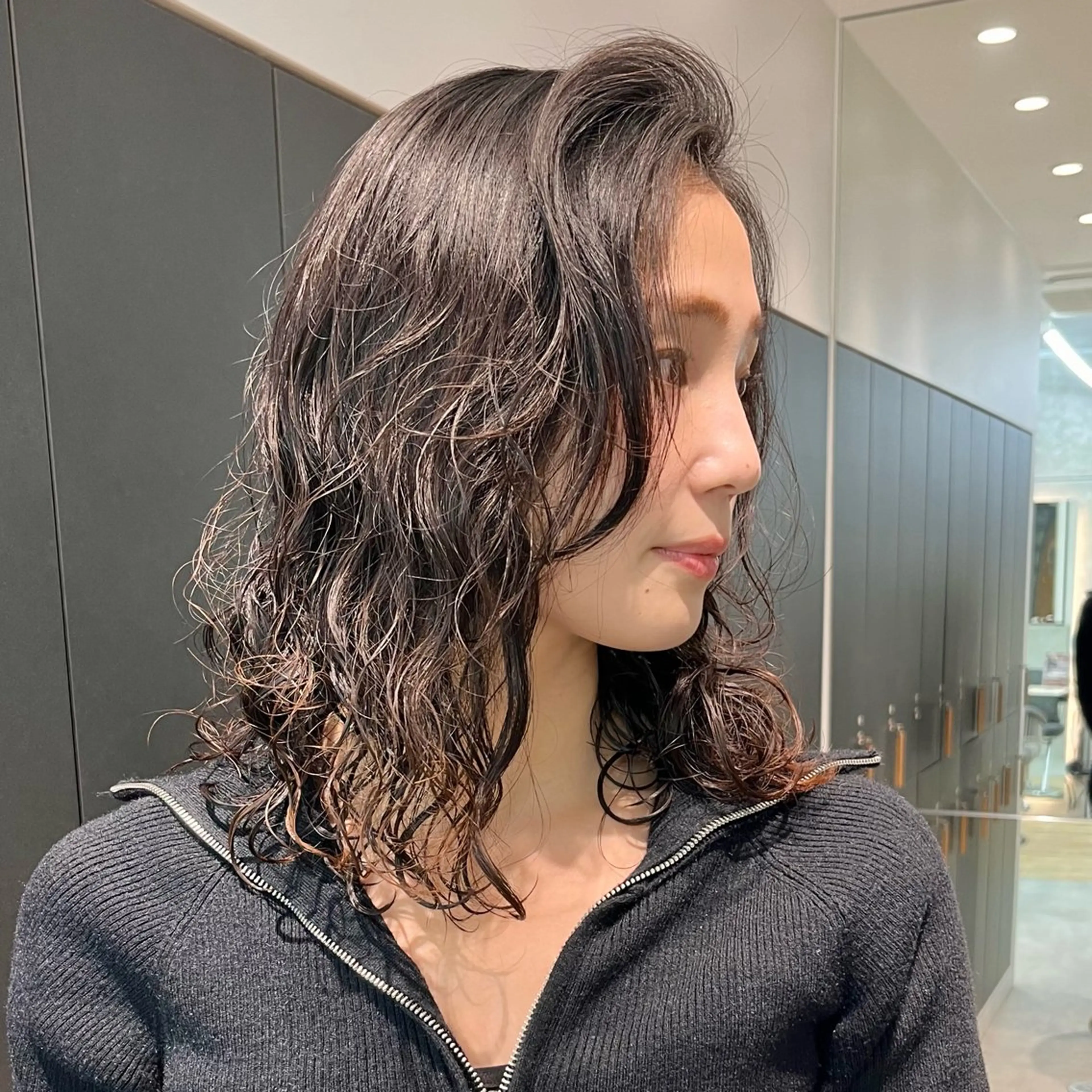 ミディアム パーマ ミディアムパーマ ♥️ショートボブ/ 似合わせ/美波のヘアスタイル