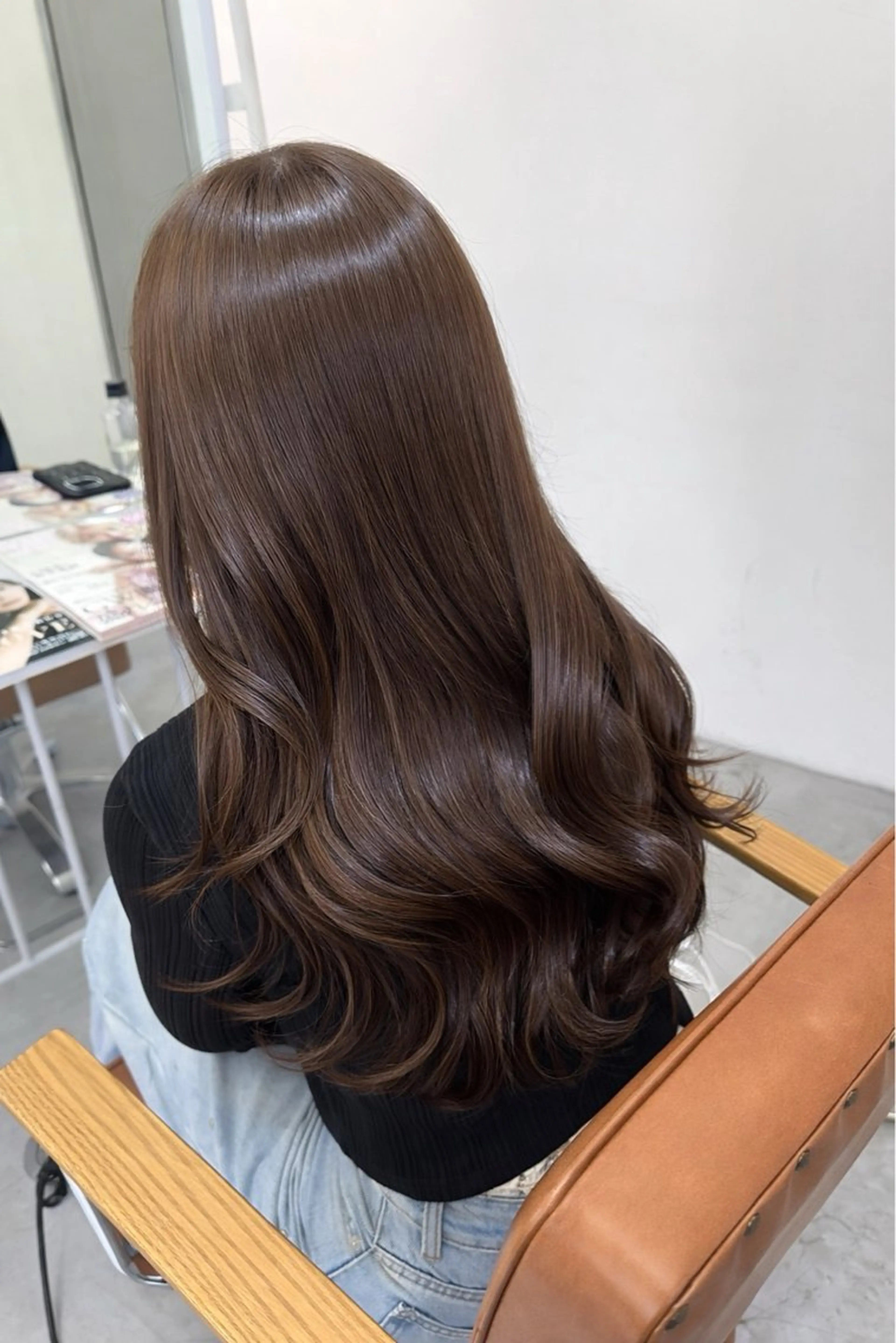 ロング カラー ヘアアレンジ ベージュカラー ブリーチ ブラウンカラー ブリーチなしカラー 髪質改善 ヘアカラー トリートメント 🌈髪質改善💕 縮毛矯正✨青木まで✨のヘアスタイル