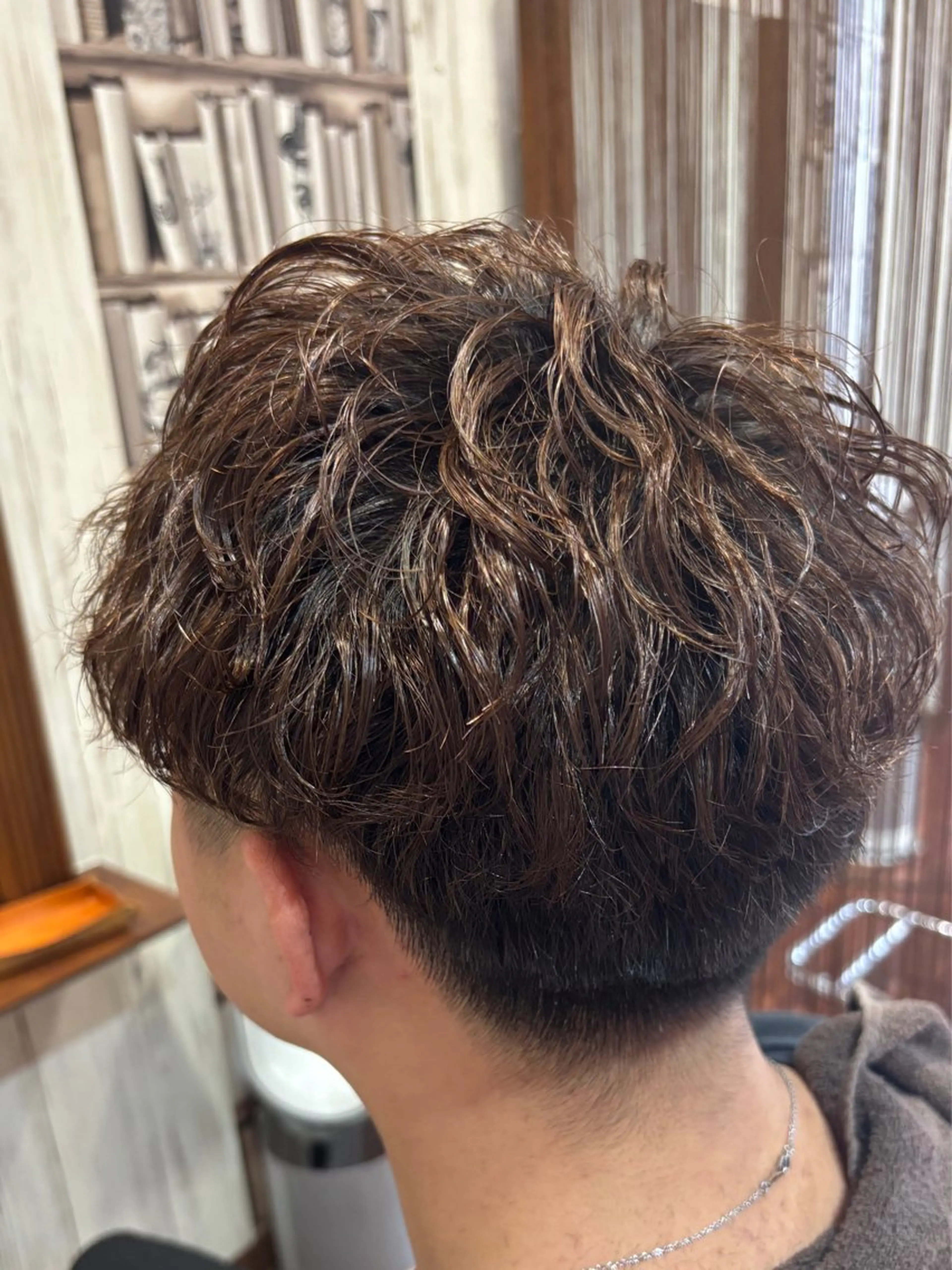 ショート パーマ メンズ ビジネス メンズパーマ 波巻きパーマ 髪質改善 縮毛矯正 creative hair ace所属・及川 悟のその他イメージ