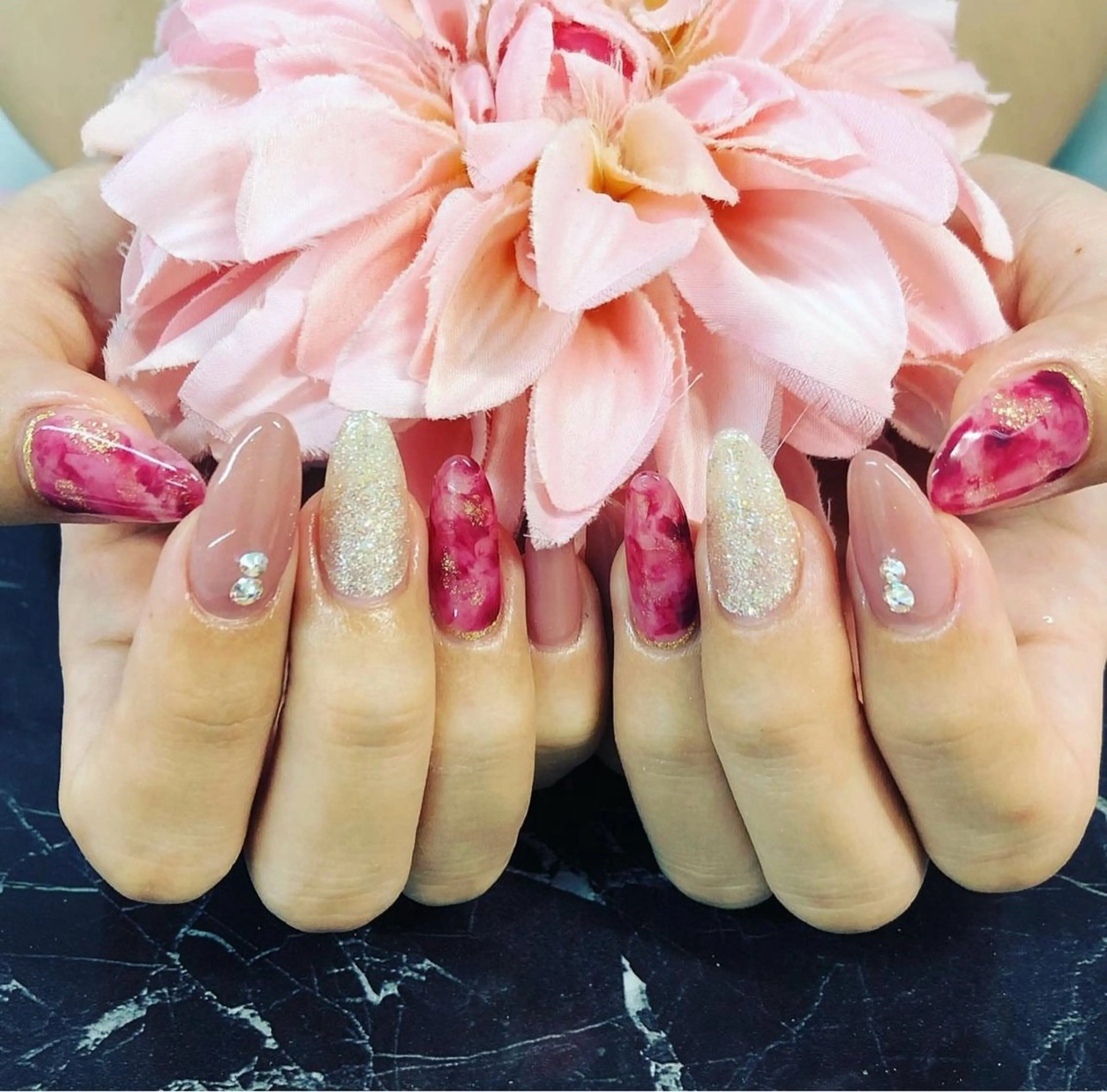 ネイル 池下・今池エリア🎀 yun☁️🐻のネイルデザイン