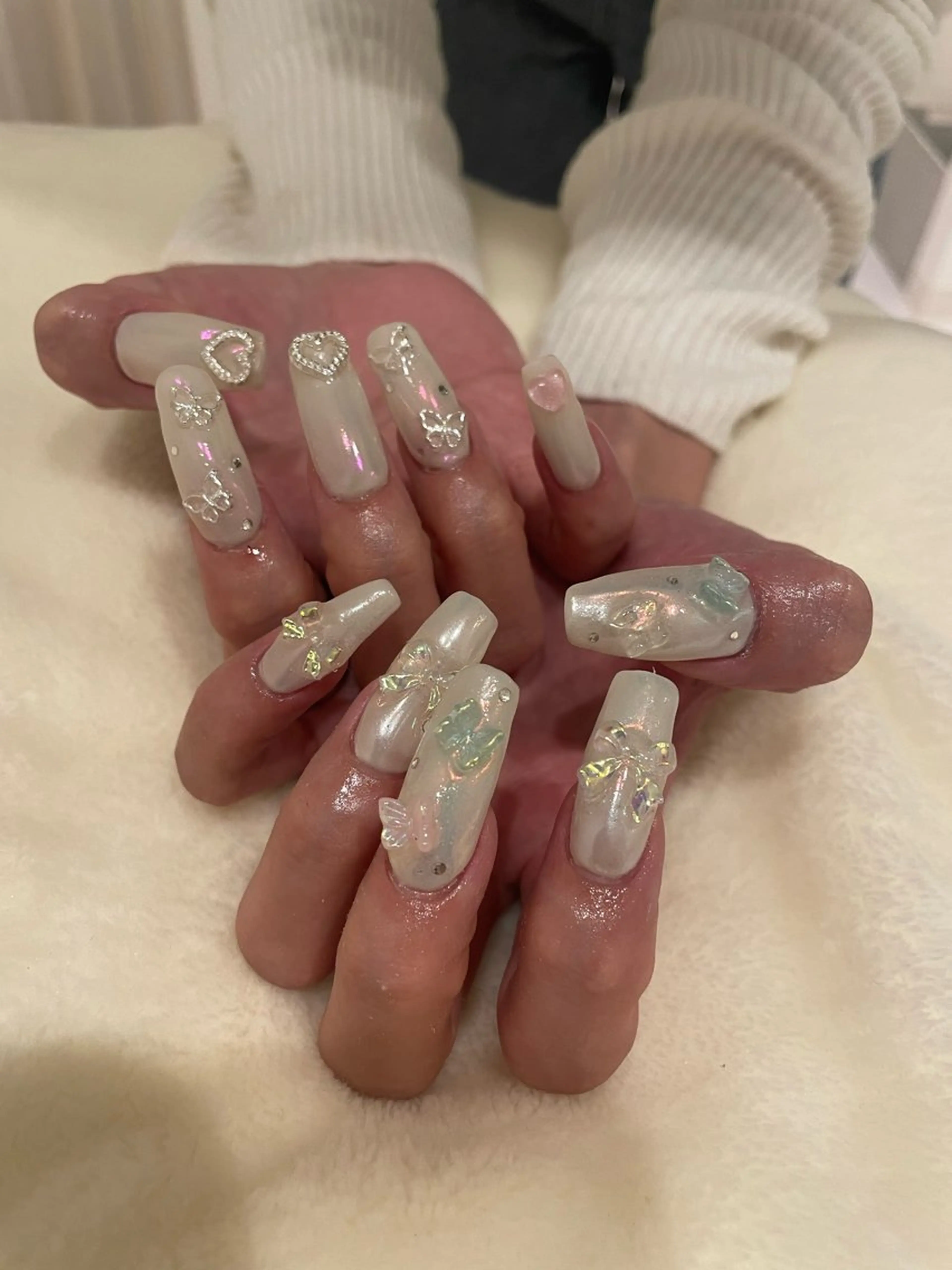 ネイル 束感まつ毛/ネイル/ LED♥KIRARAのマツエク・マツパデザイン