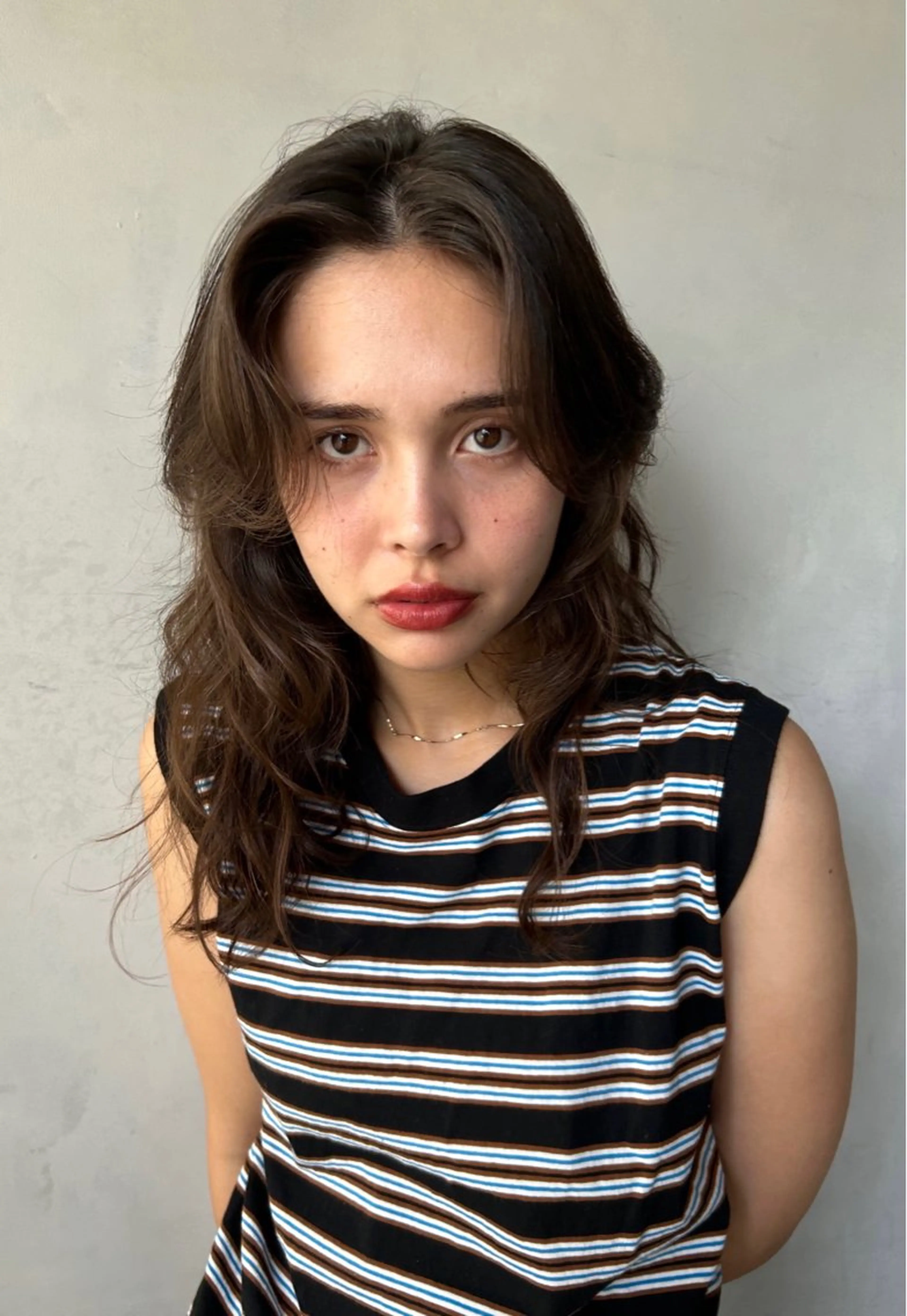 セミロング パーマ セミロングパーマ 似合わせカット /カラー/たきのヘアスタイル